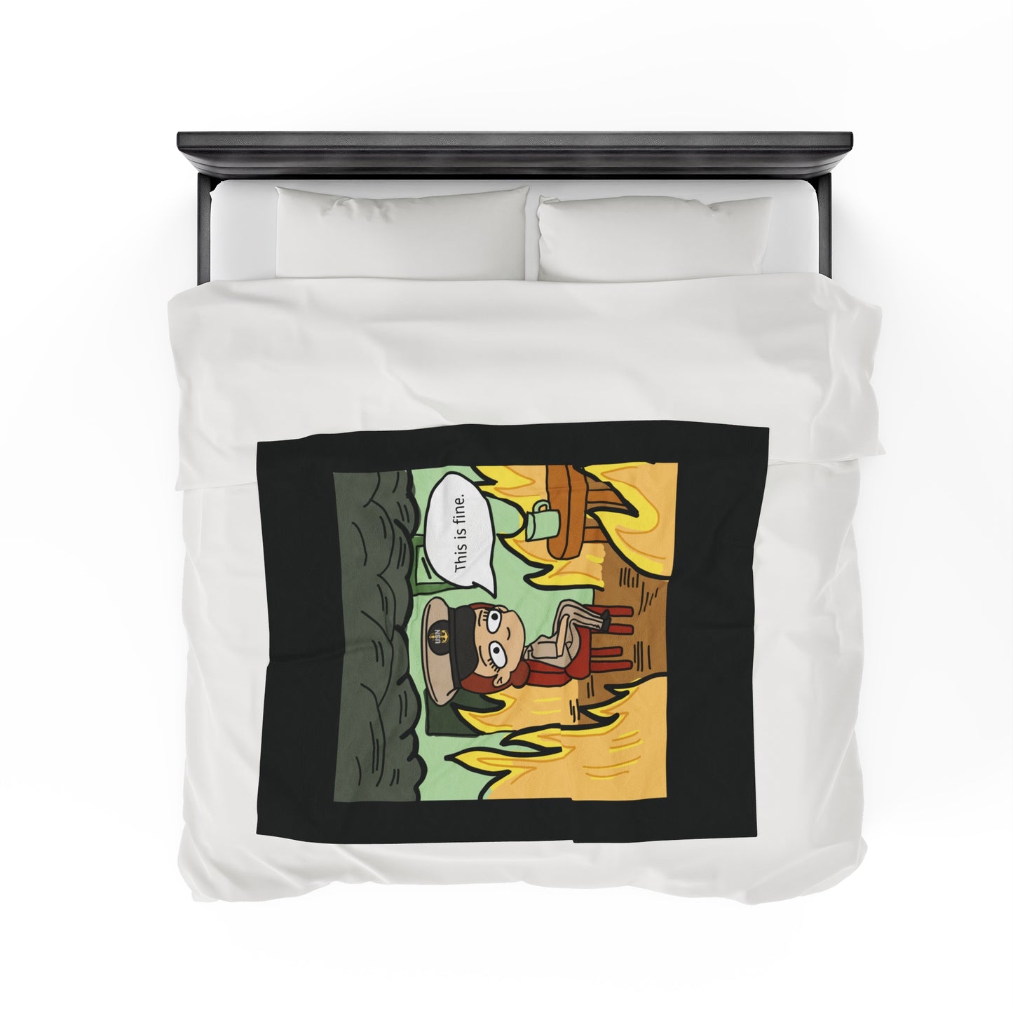 This is Fine ! V3 CPO Fleece Blanket