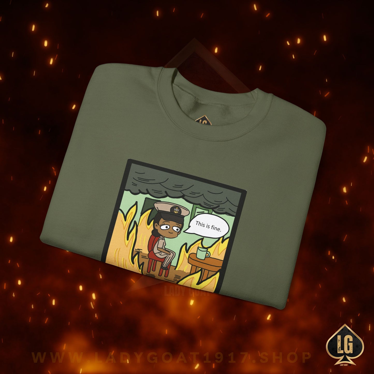 This is Fine ! V5 CPO Crewneck Sweater
