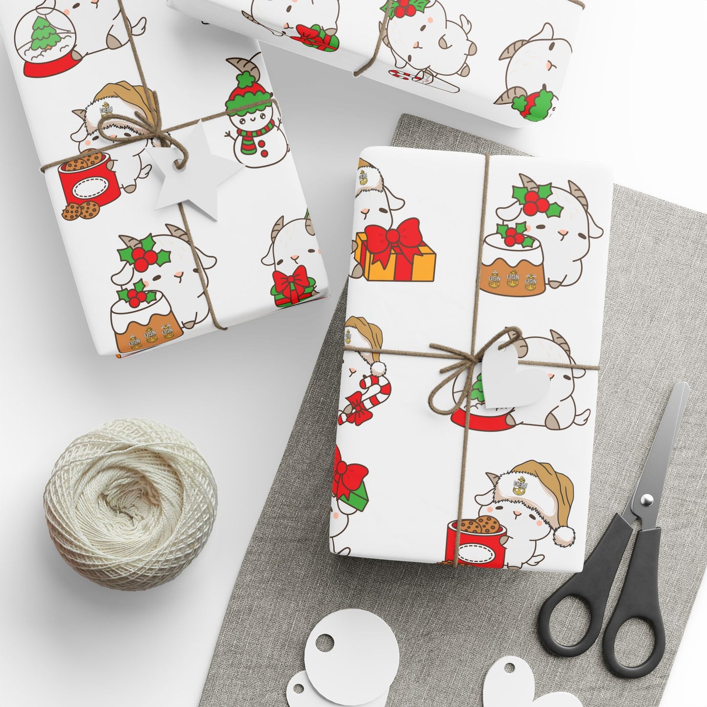 Hello Goat Christmas Wrapping Papers
