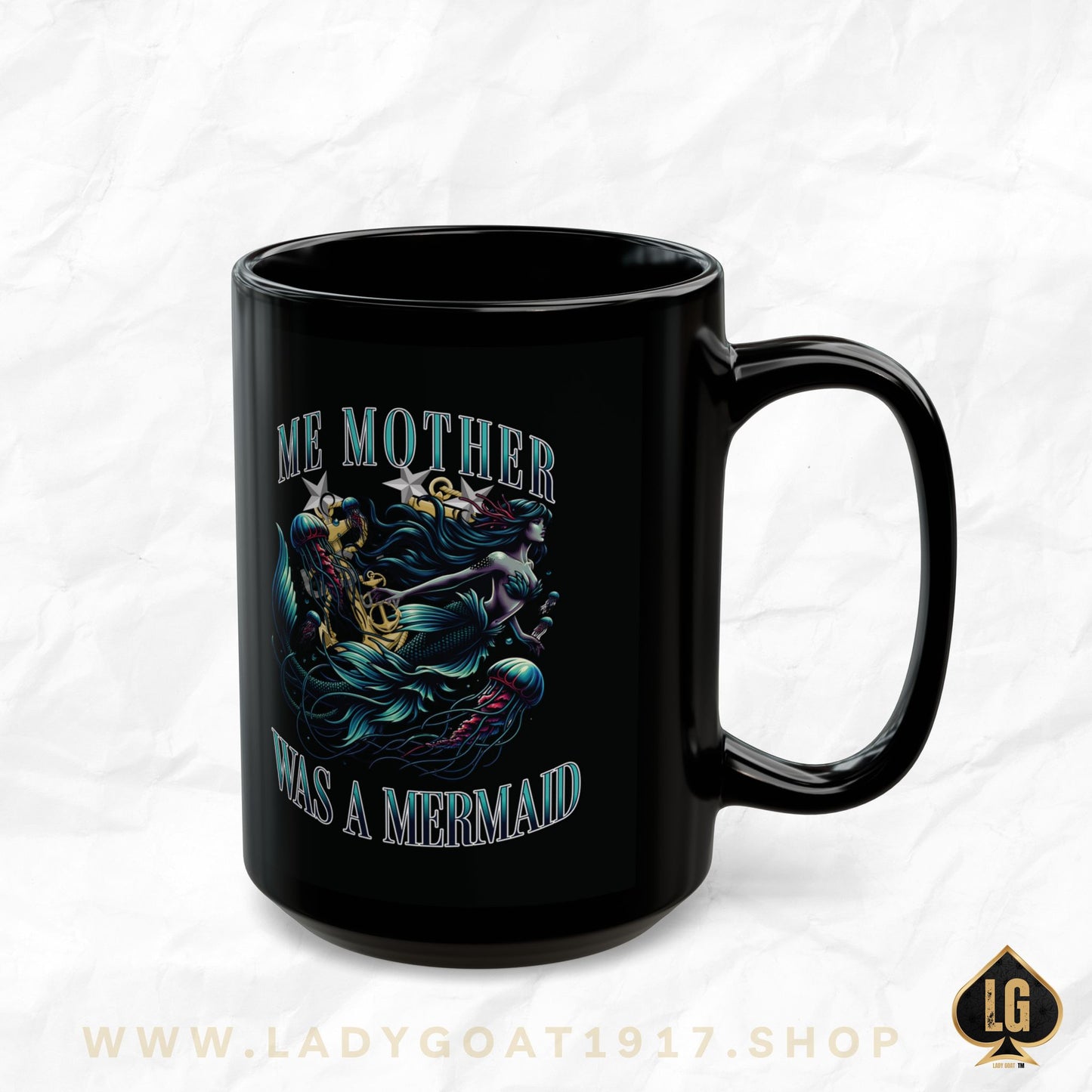Me Mother Black Mug