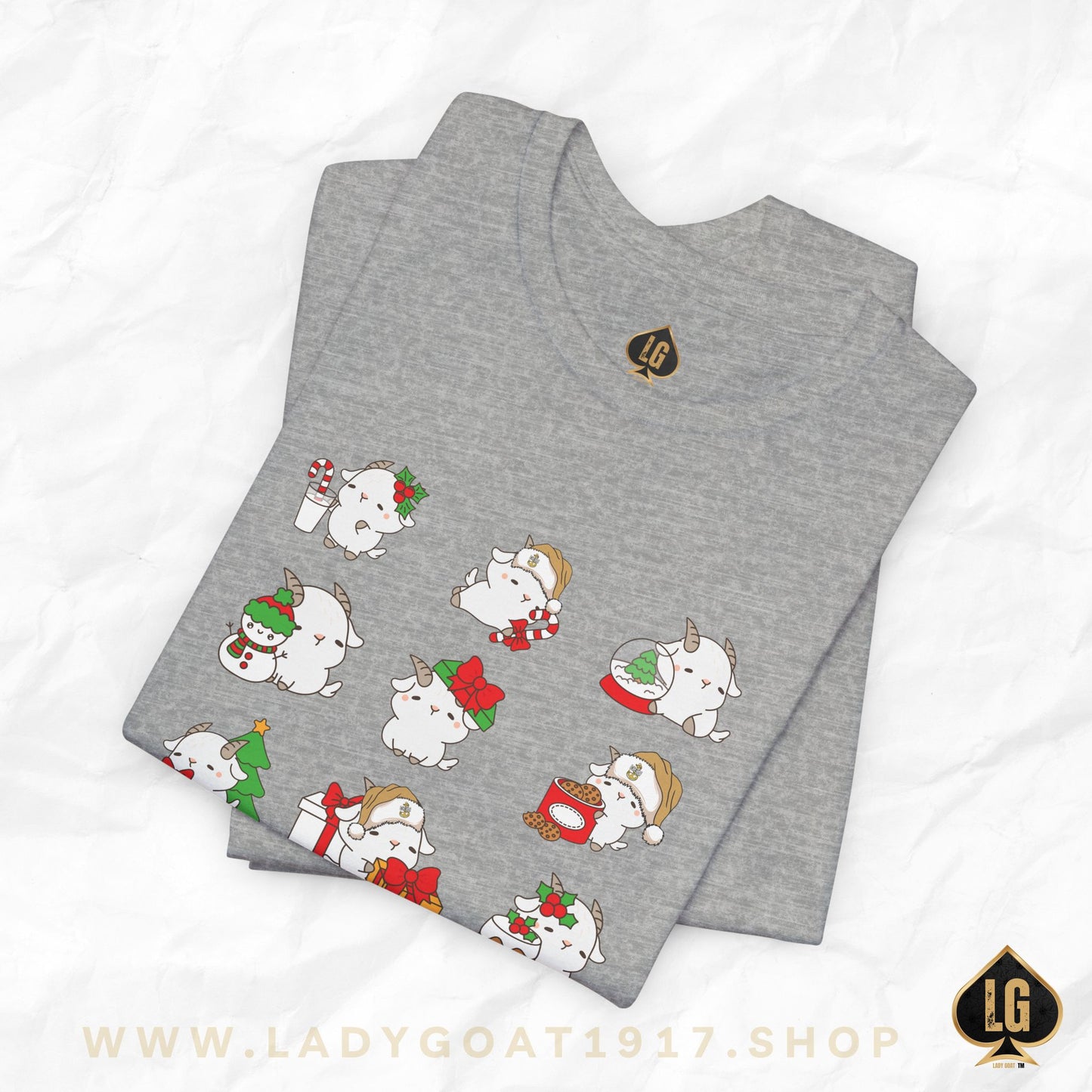 Hello Goat Christmas Unisex Tee