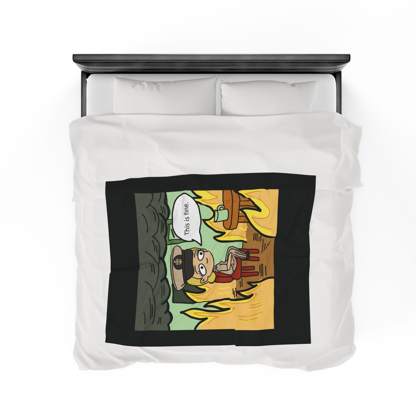 This is Fine ! V2 SCPO Fleece Blanket