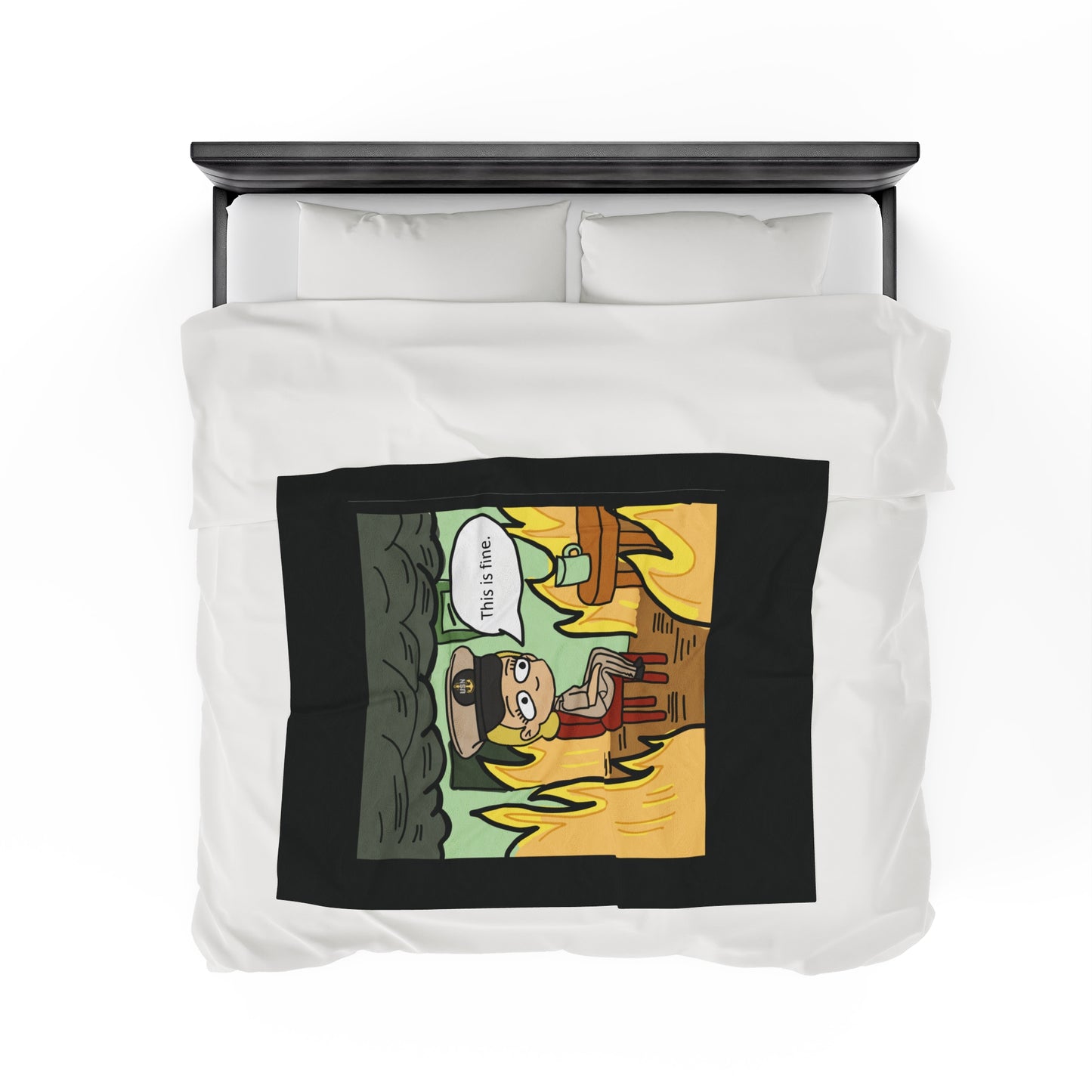 This is Fine ! V2 CPO Fleece Blanket