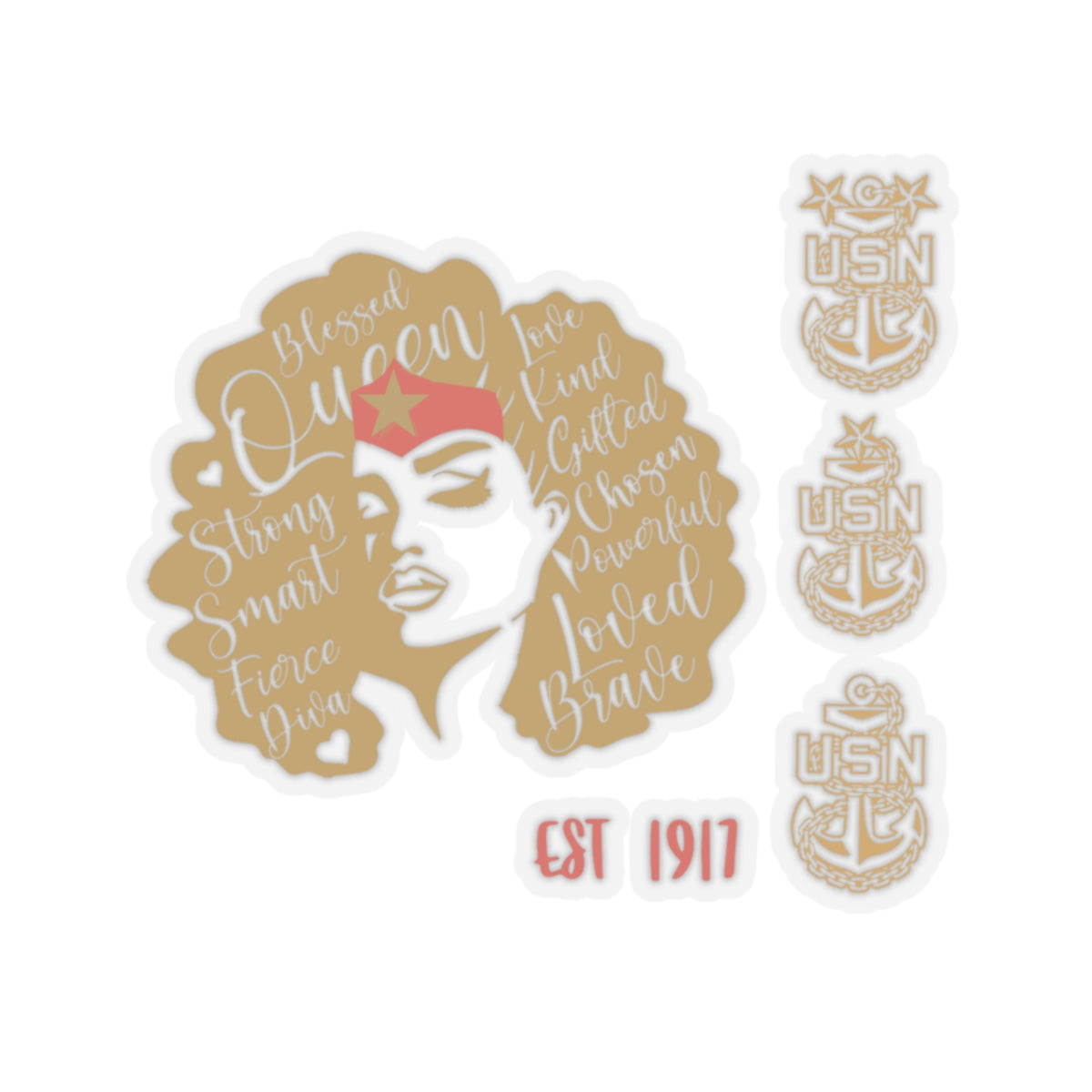 WW OG Diva Gold Sticker