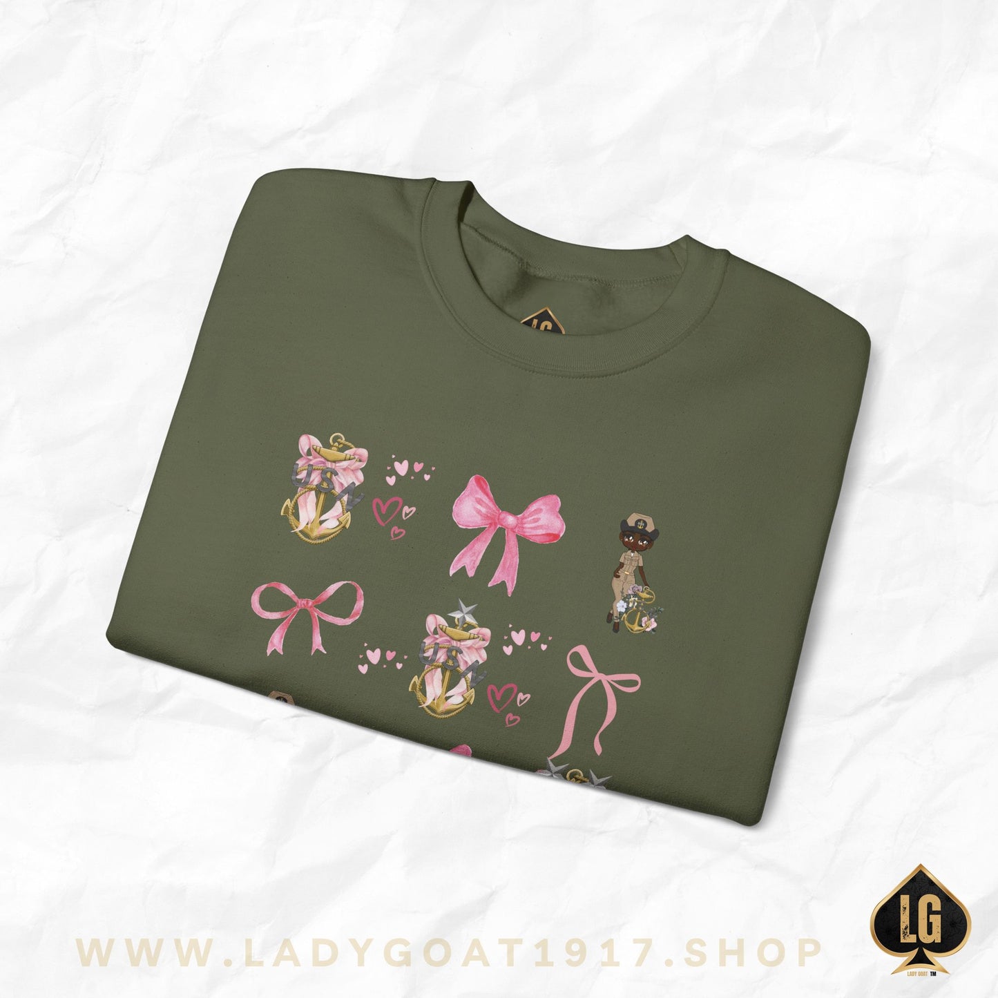 Lady Goat Coquette V3 Crewneck Sweater