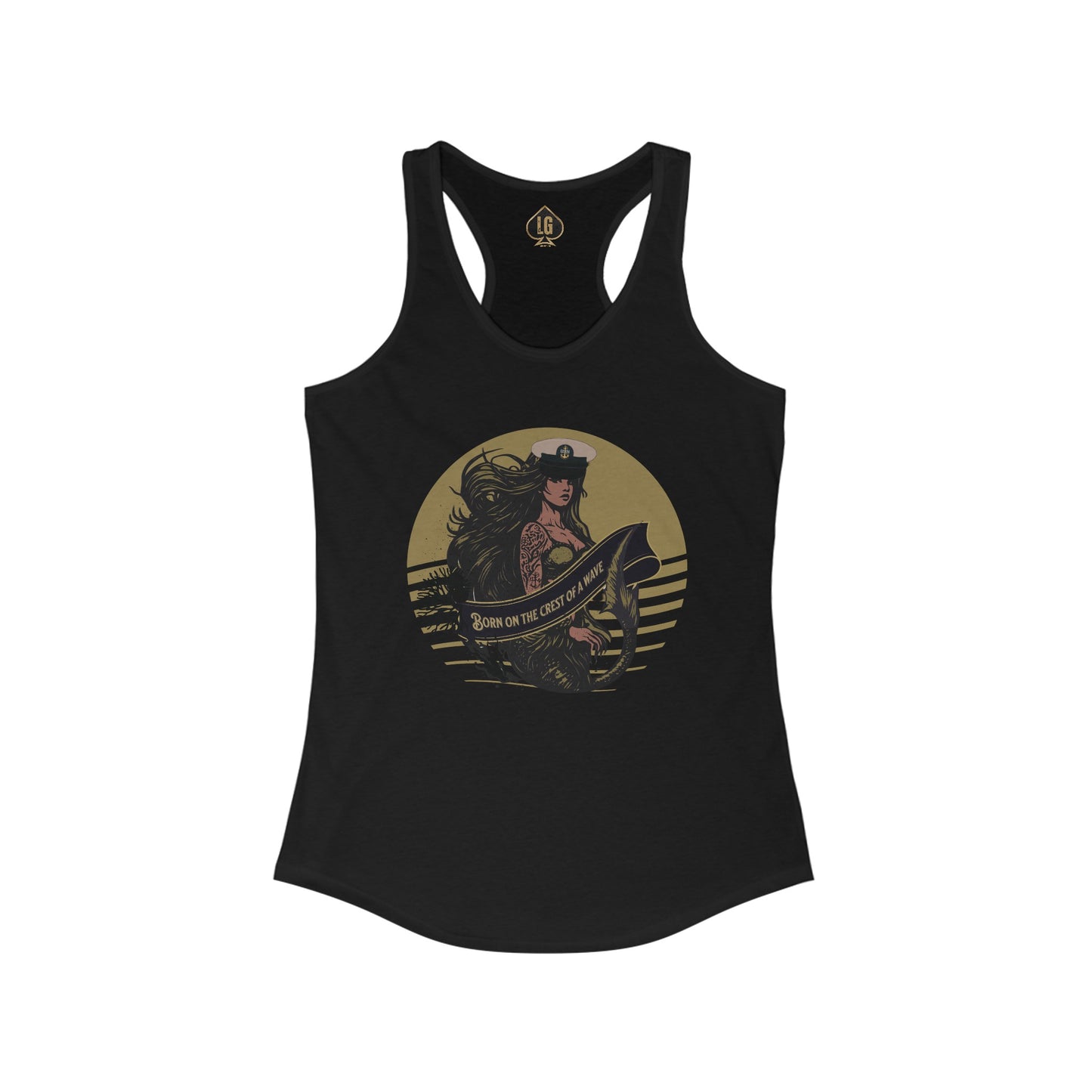 Crest of a Wave Women's Ideal Racerback Tank