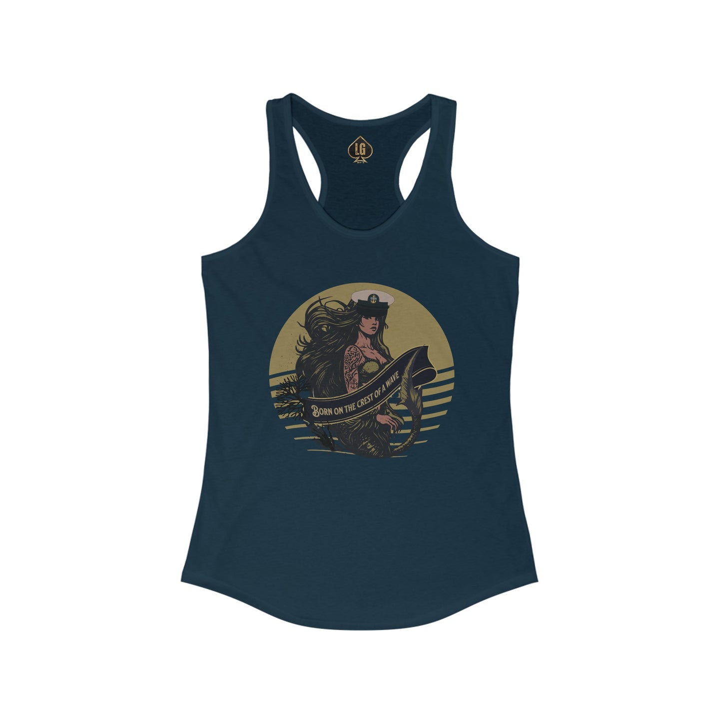 Crest of a Wave Women's Ideal Racerback Tank