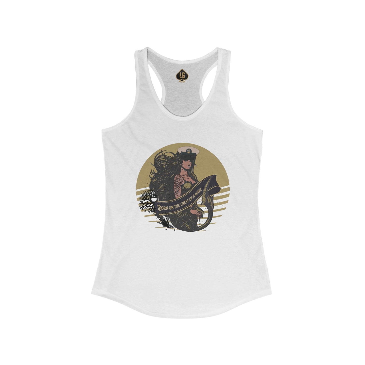 Crest of a Wave Women's Ideal Racerback Tank