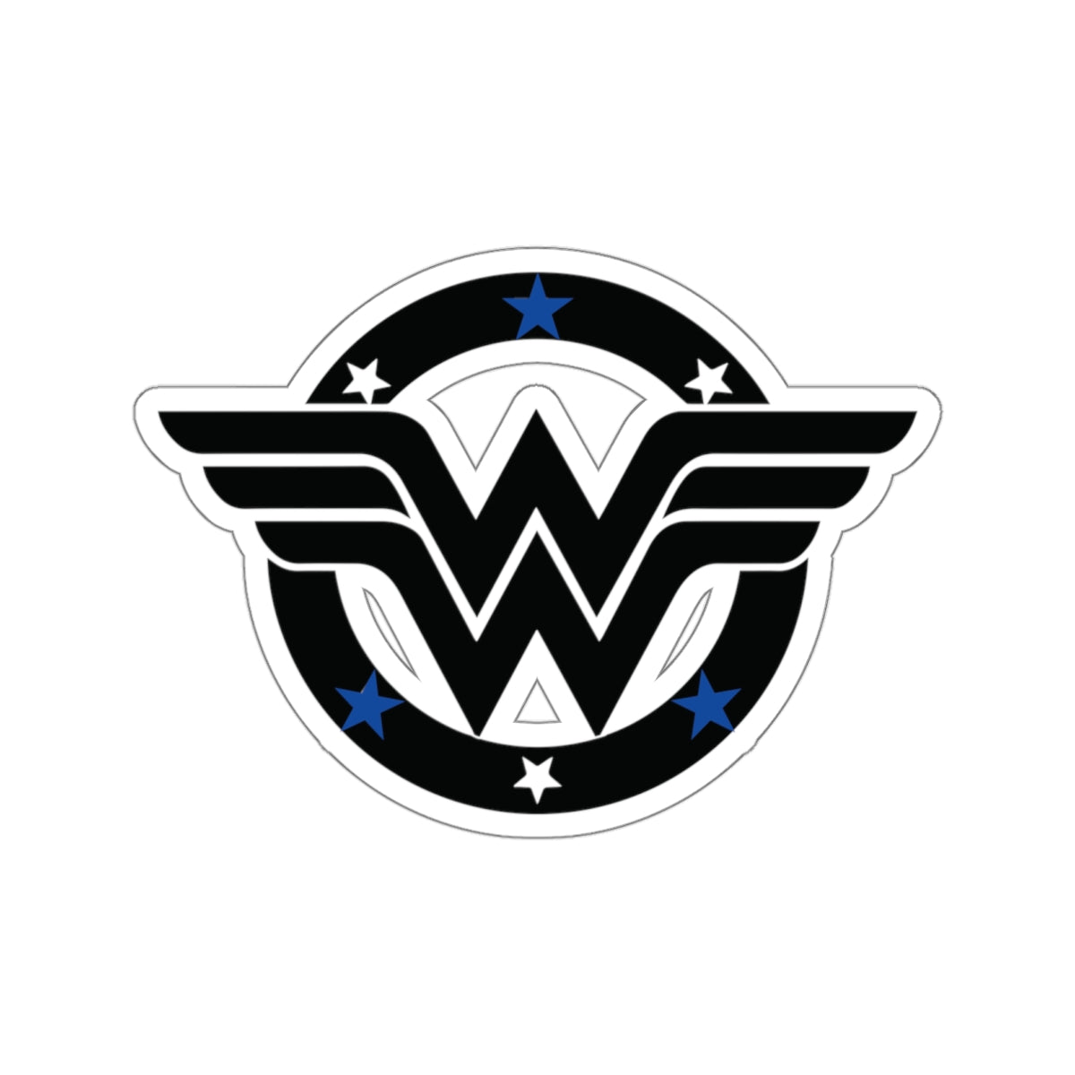 WW Blue Line Sticker V2