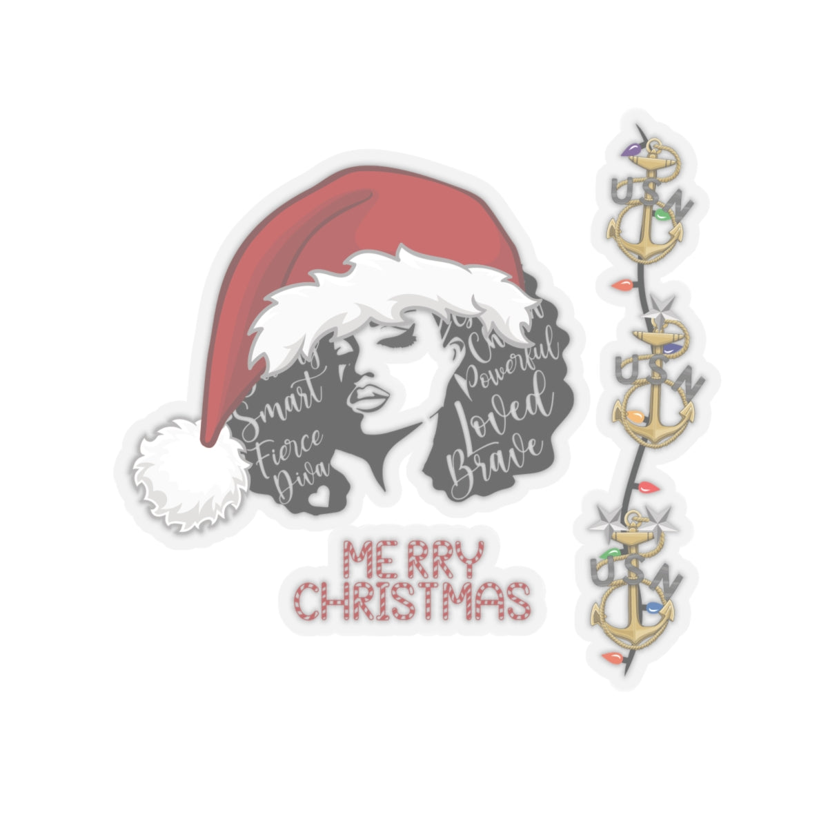 WW Diva O.G Christmas Stickers