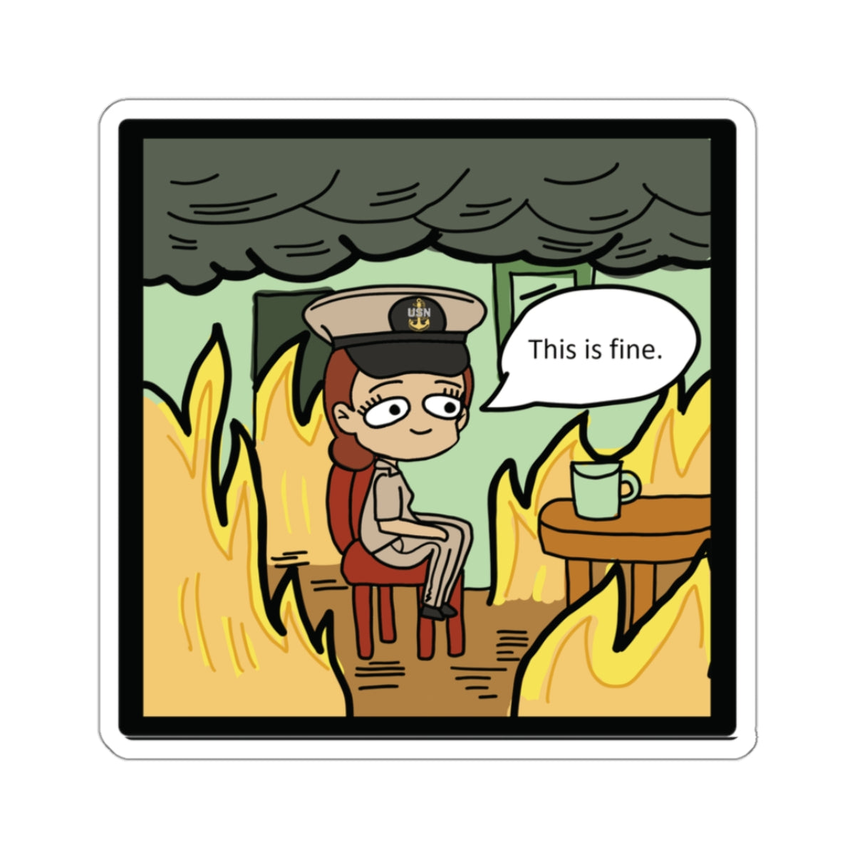 This is Fine ! V3 CPO Stickers