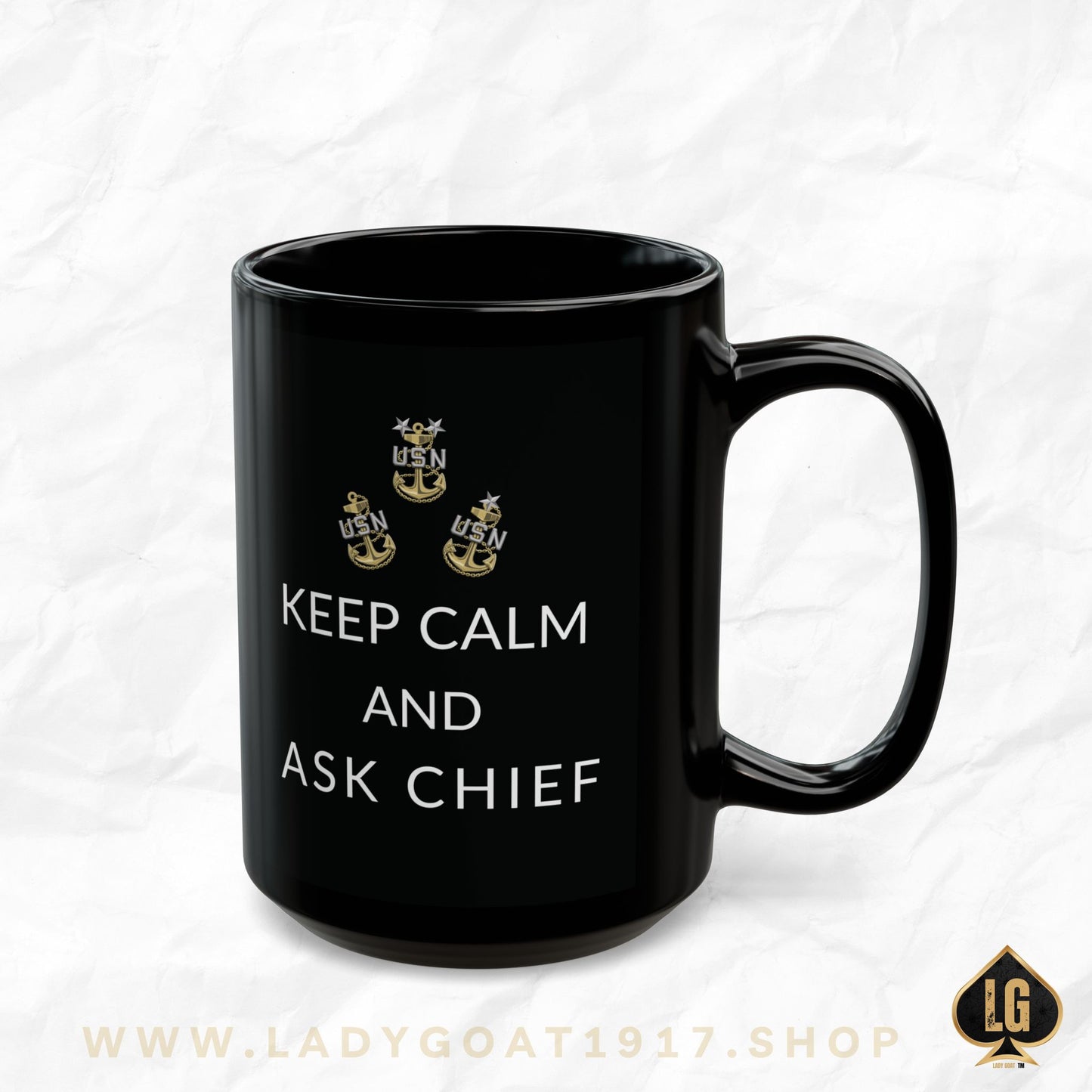 Keep Calm Black Mug