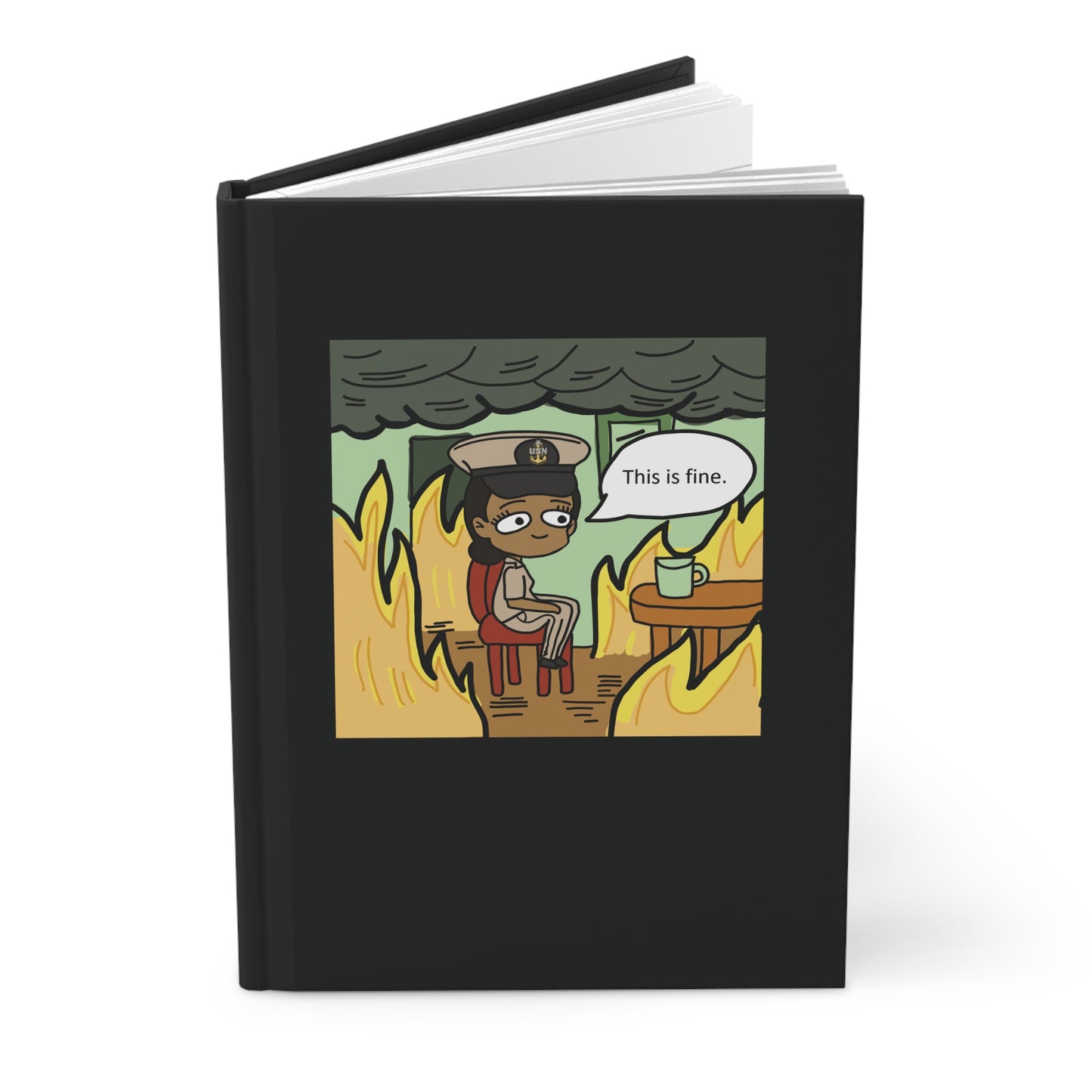 This is Fine ! V5 SCPO Hardcover Journal Matte