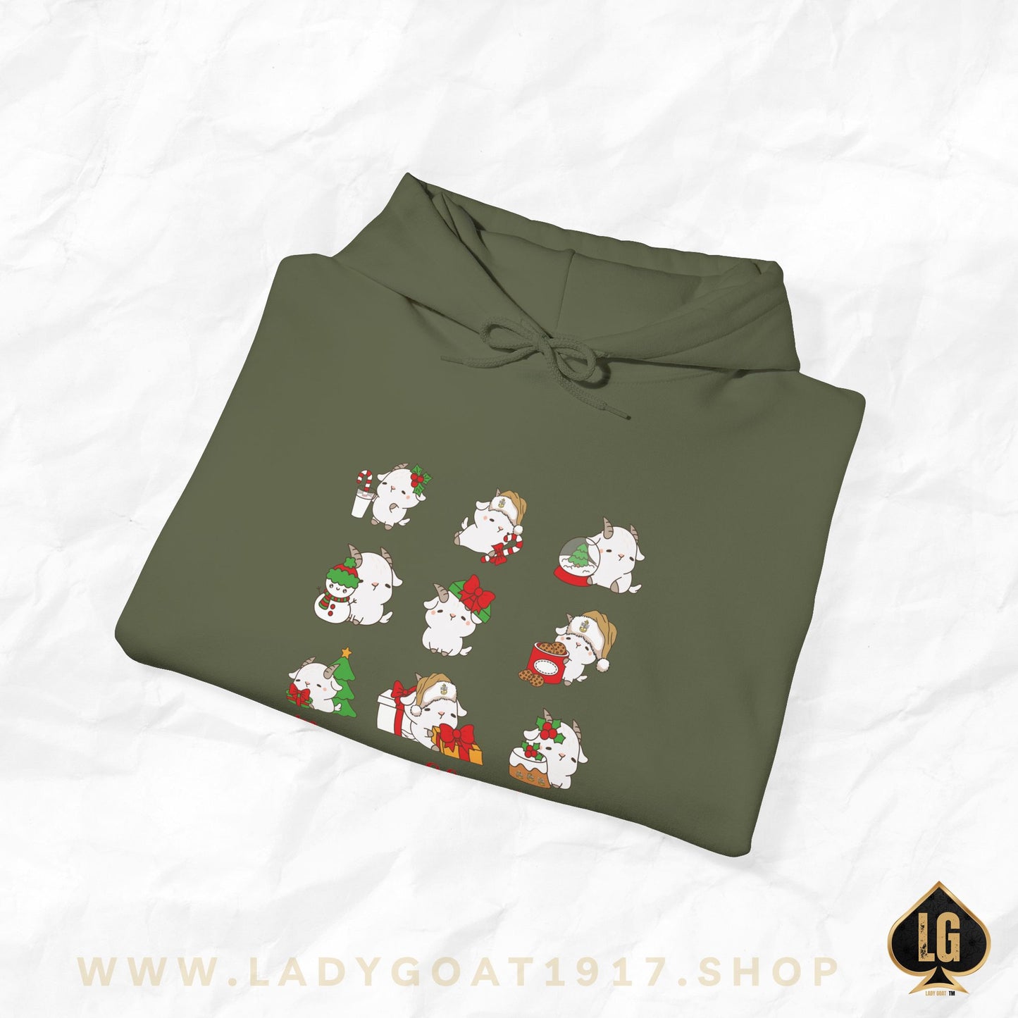 Hello Goat Christmas Unisex Hoodie