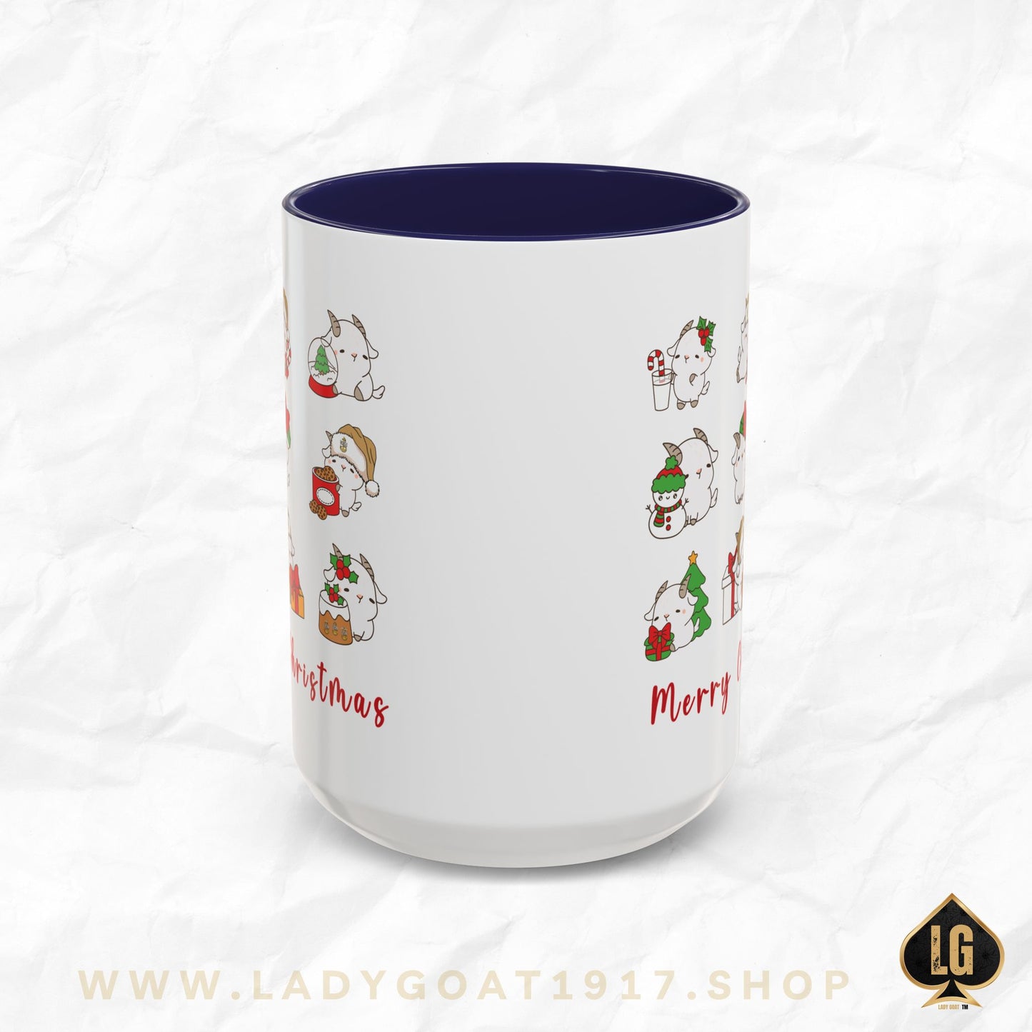 Hello Goat Christmas 15oz Mug