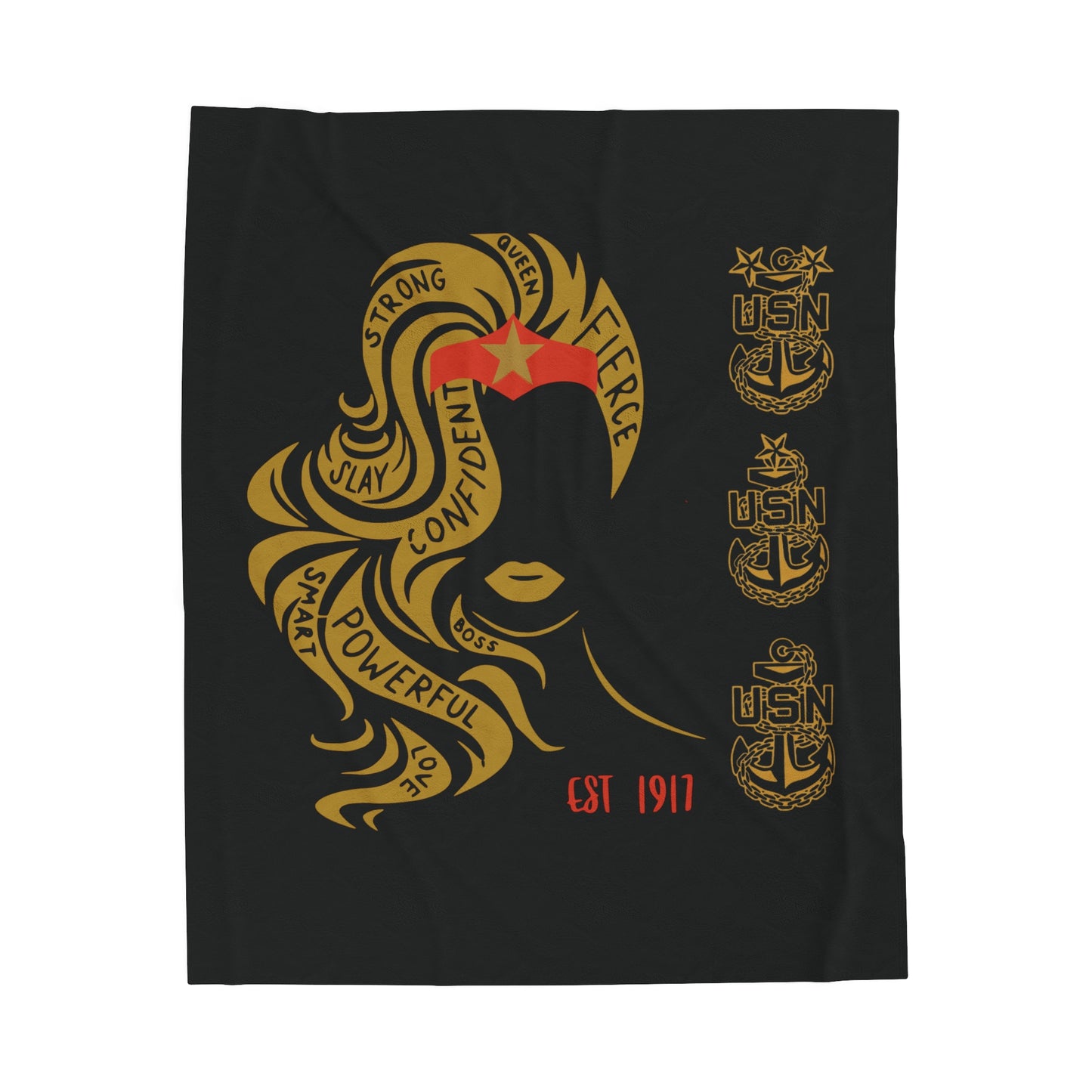 WW OG Long Hair Gold Fleece Blanket