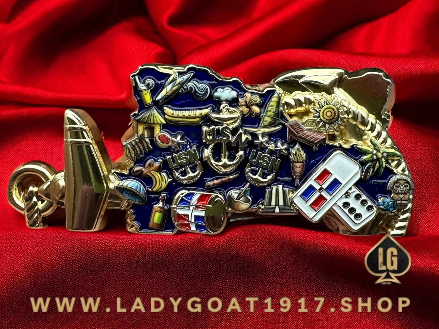 DR  🇩🇴 Goat Challenge Coin 25”