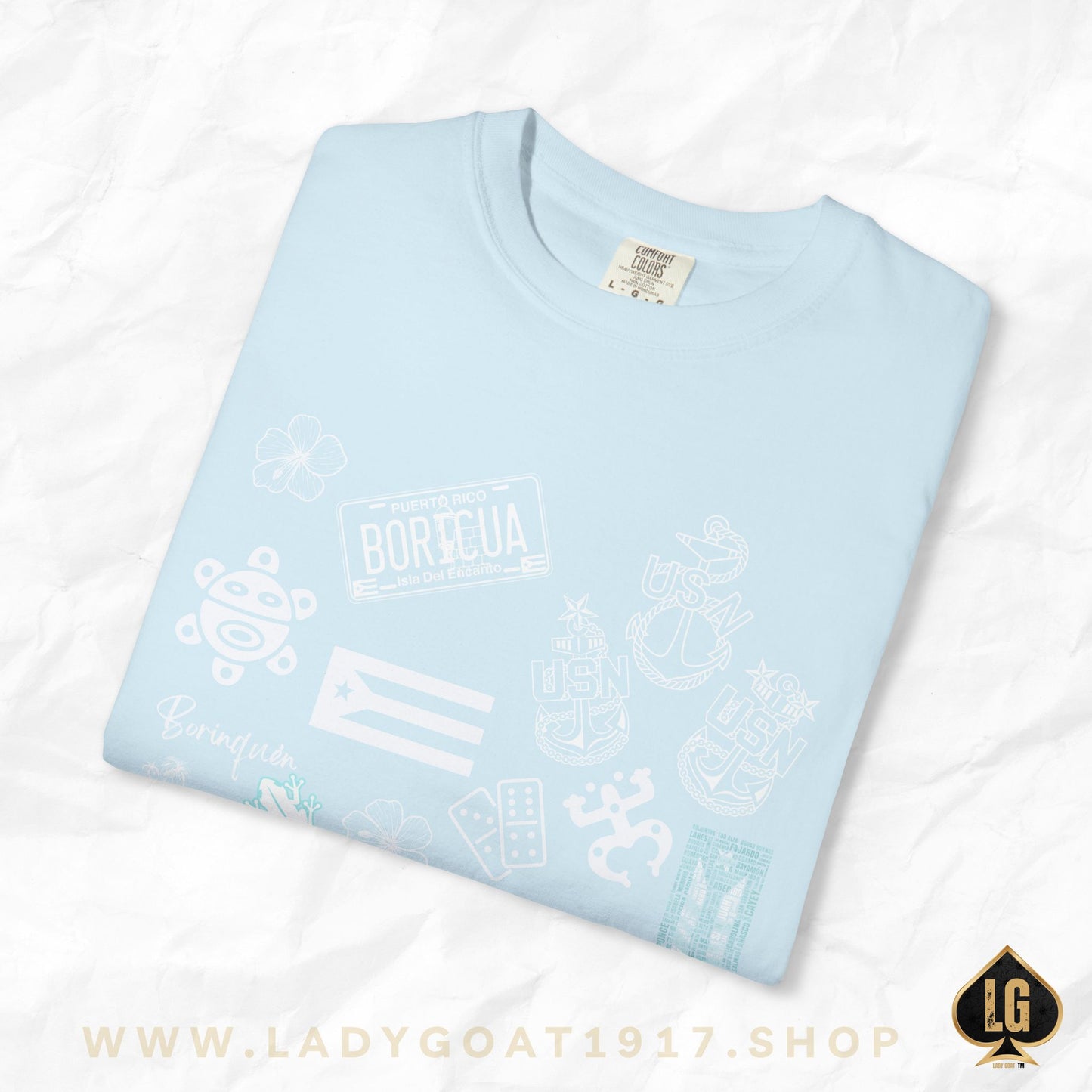 Azul Clarita Streetwear Unisex Relaxed Fit T-shirt