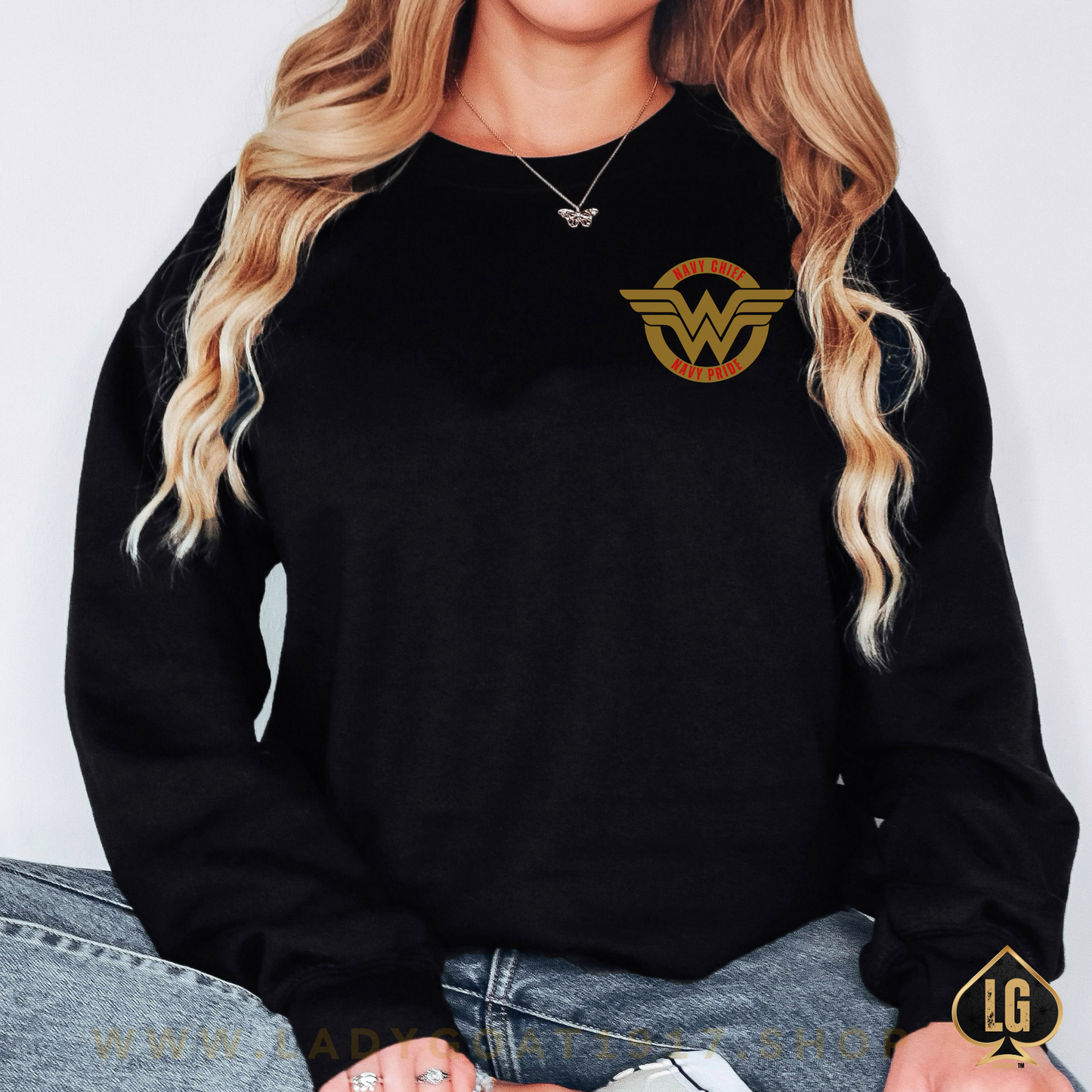 WW OG Diva Gold Crewneck Sweater