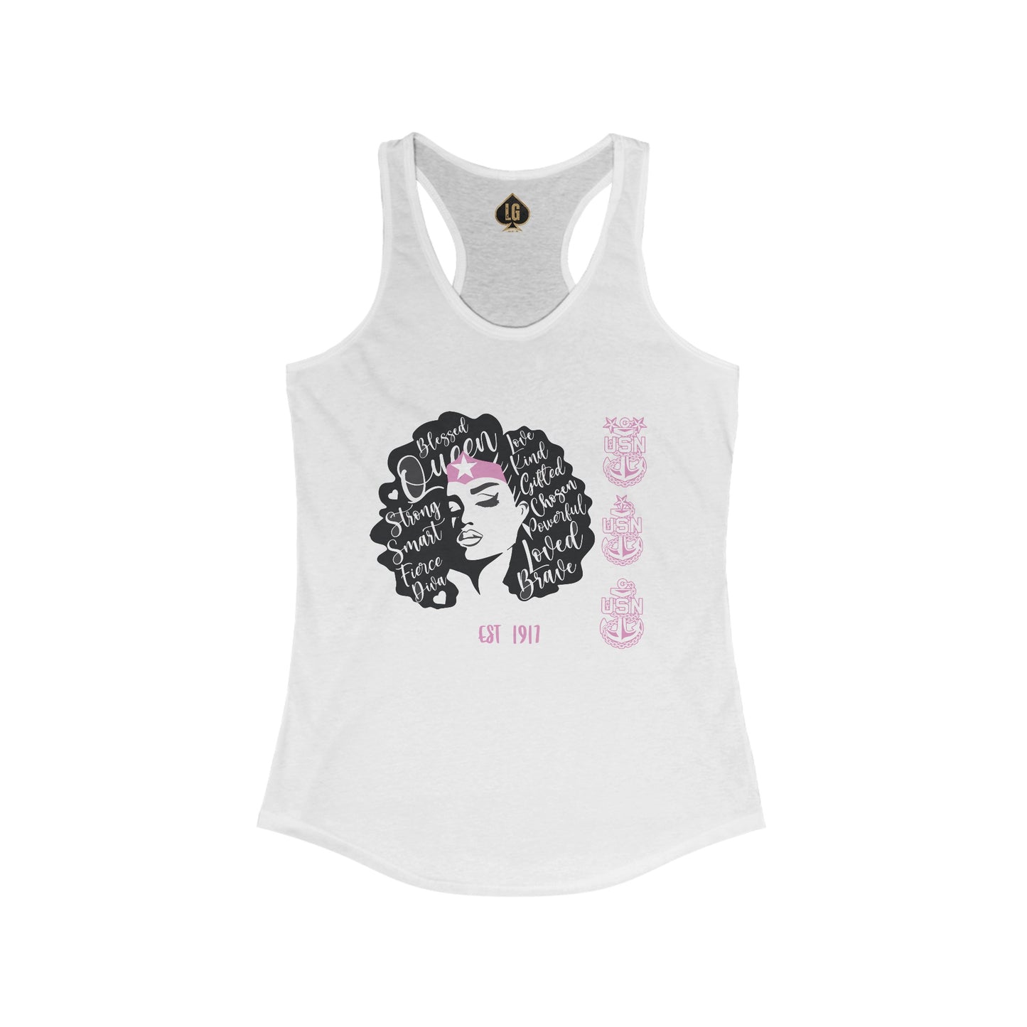 WW P!NK BCAW Diva Women's Ideal Racerback Tank