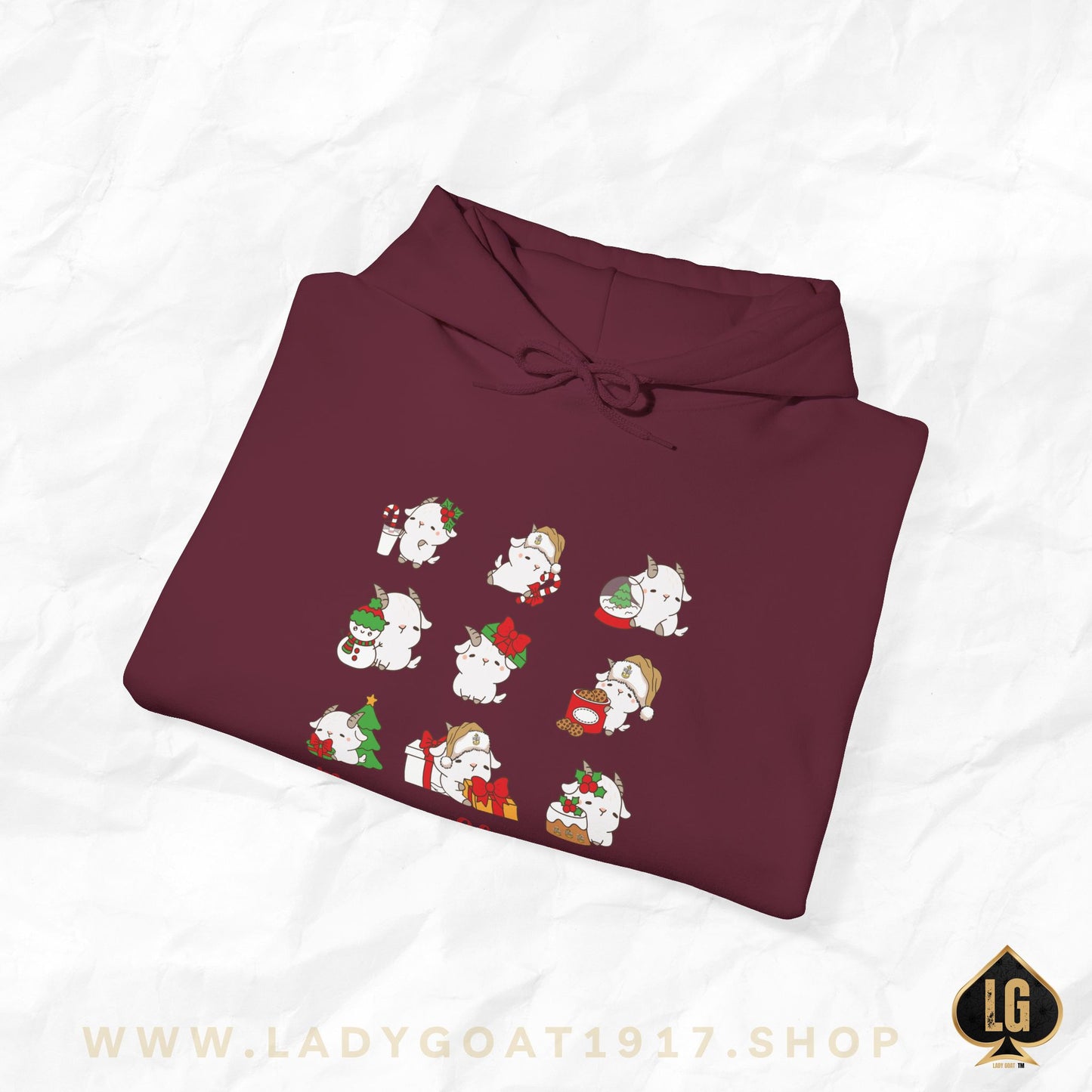 Hello Goat Christmas Unisex Hoodie