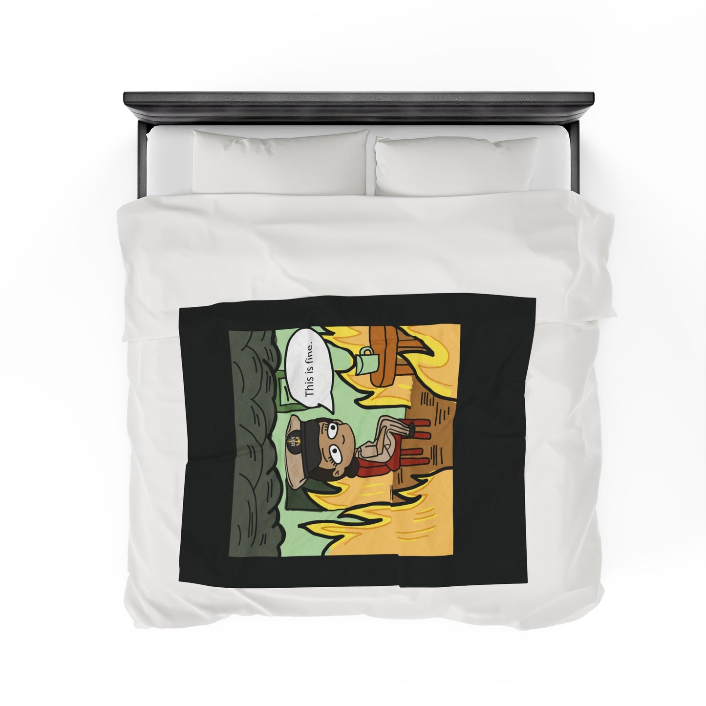 This is Fine ! V1 CPO Fleece Blanket