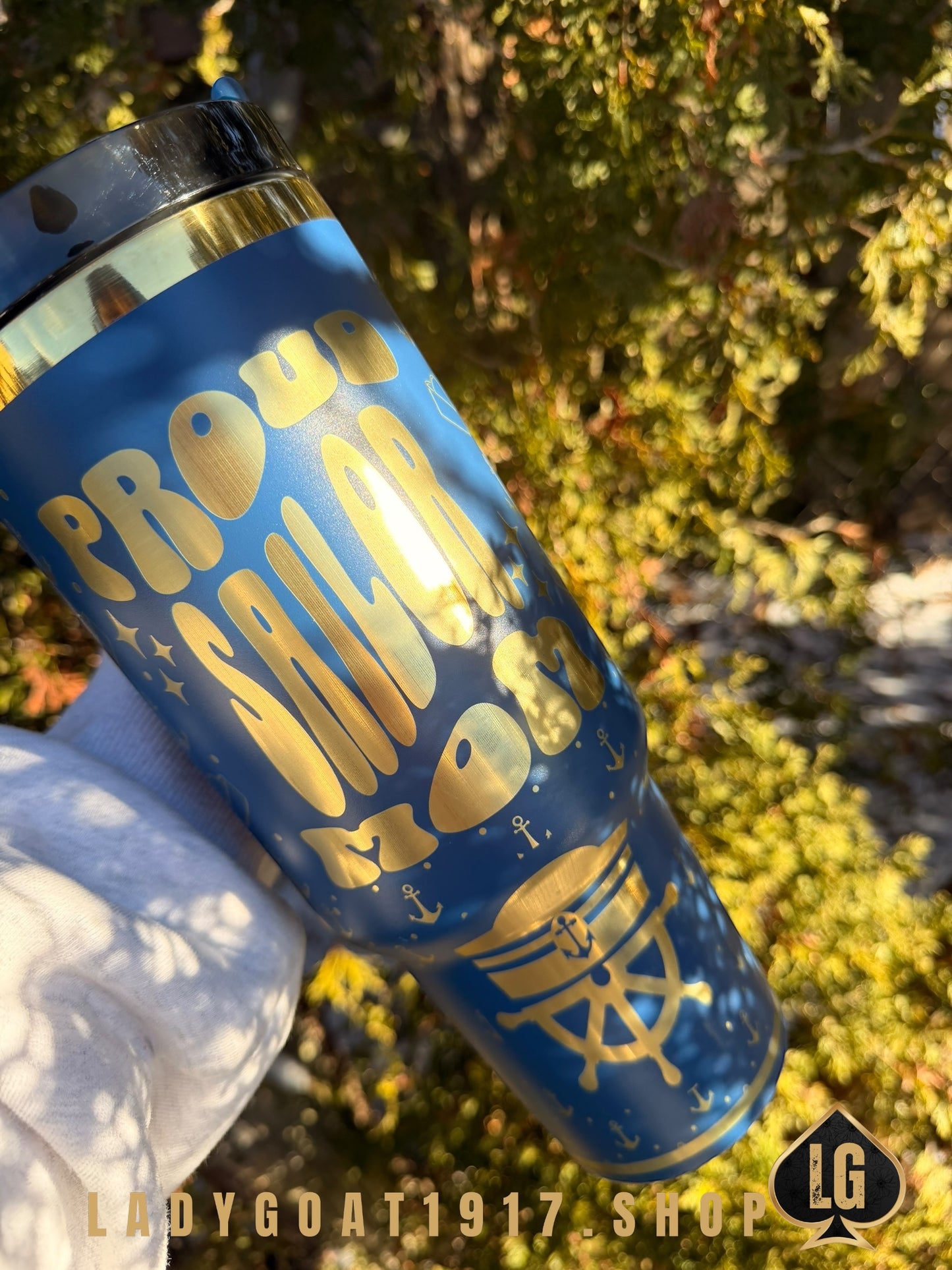 Sailor Mom 40 oz Tumbler W/ Accessories
