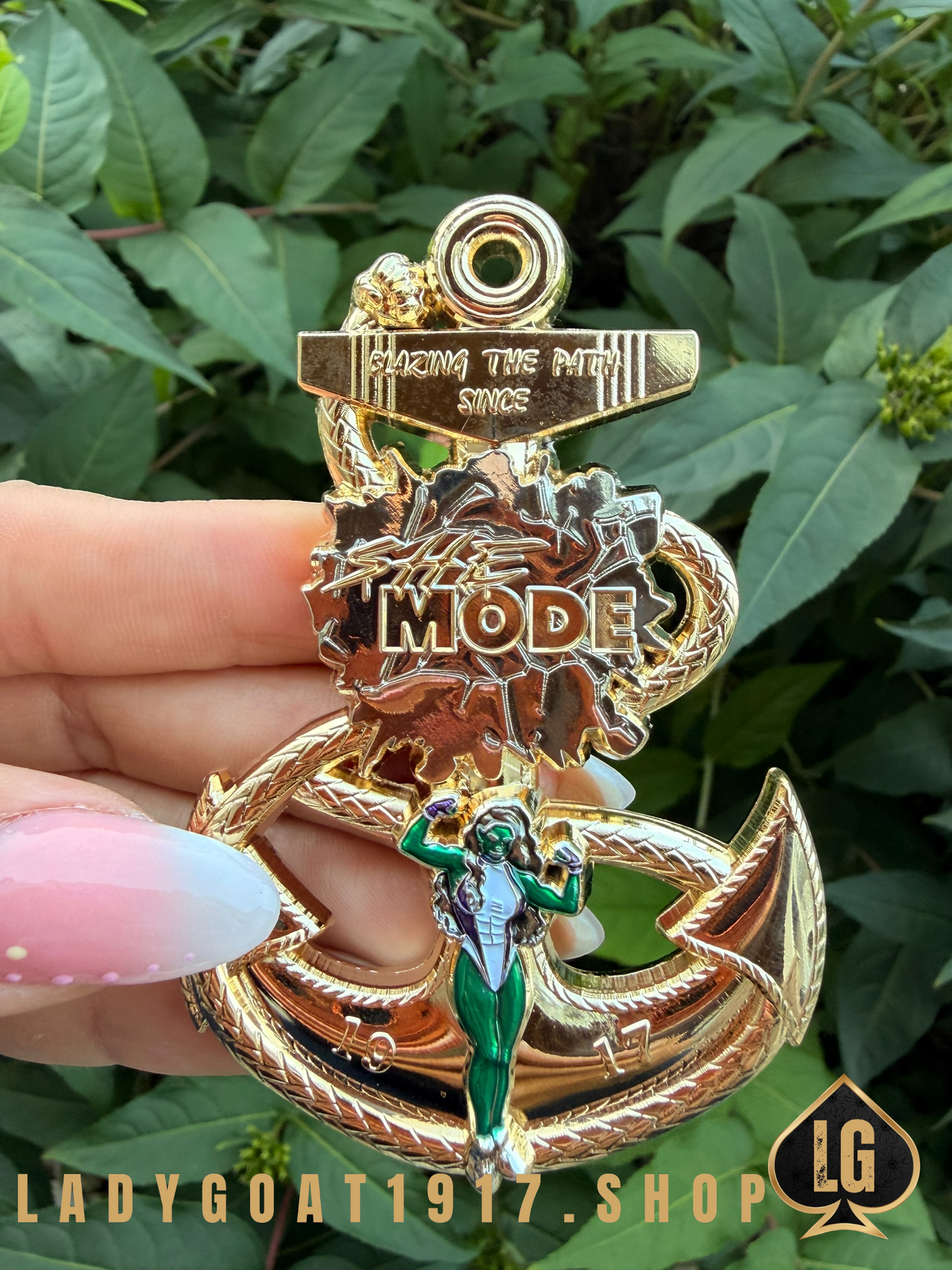 She Mode Anchor Black Out Challenge Coin 22”