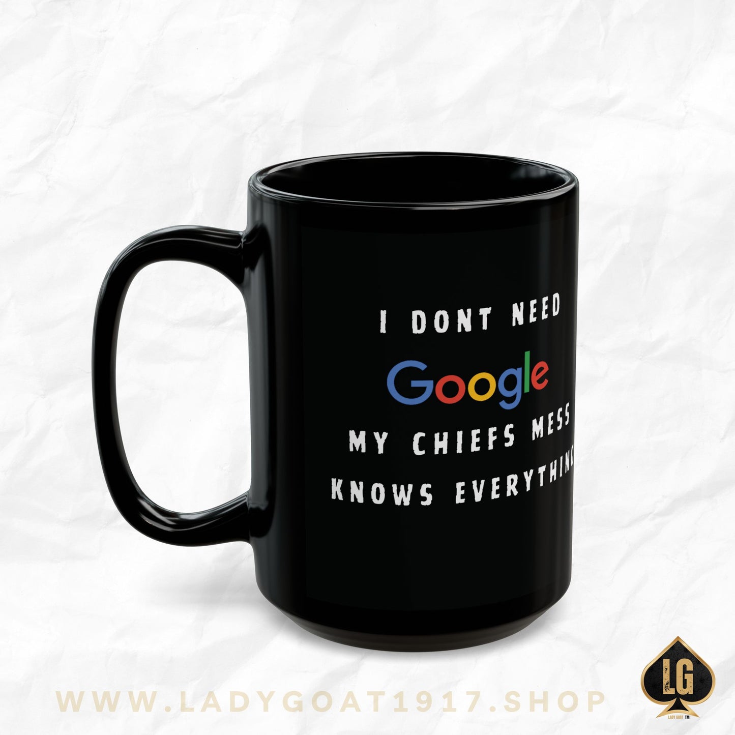 My Mess Black Mug