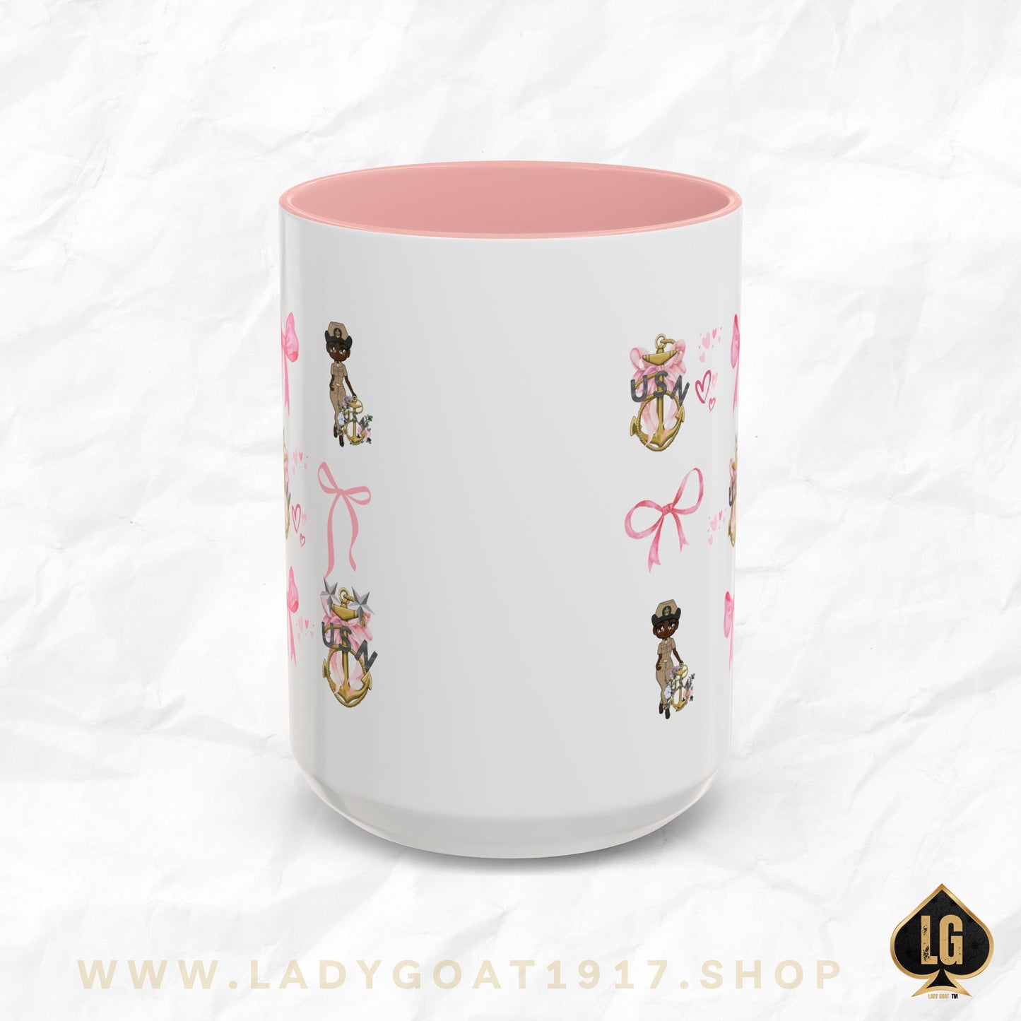 Lady Goat Coquette V3 Accent Coffee Mug 15oz