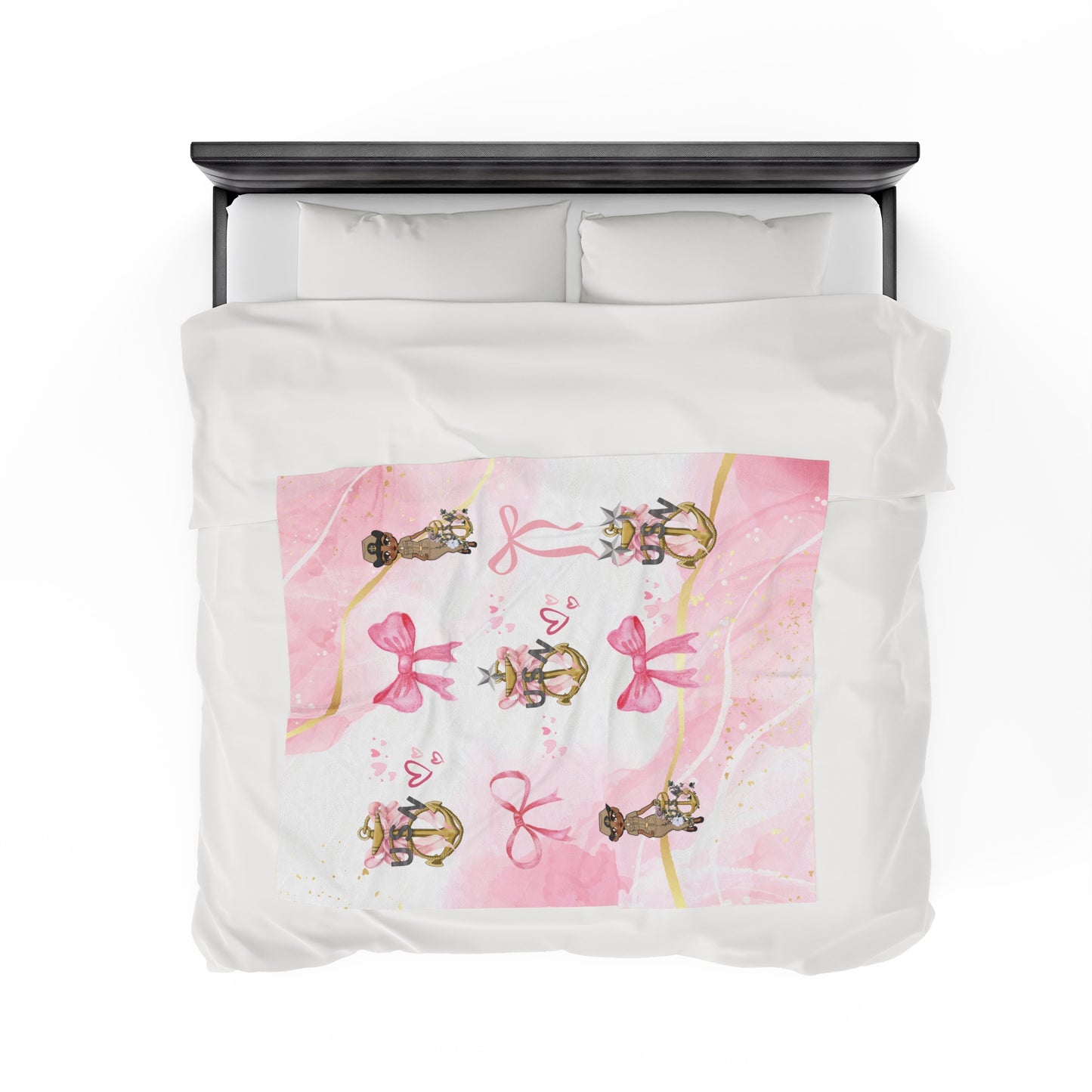 Lady Goat Coquette V2 Fleece Blanket
