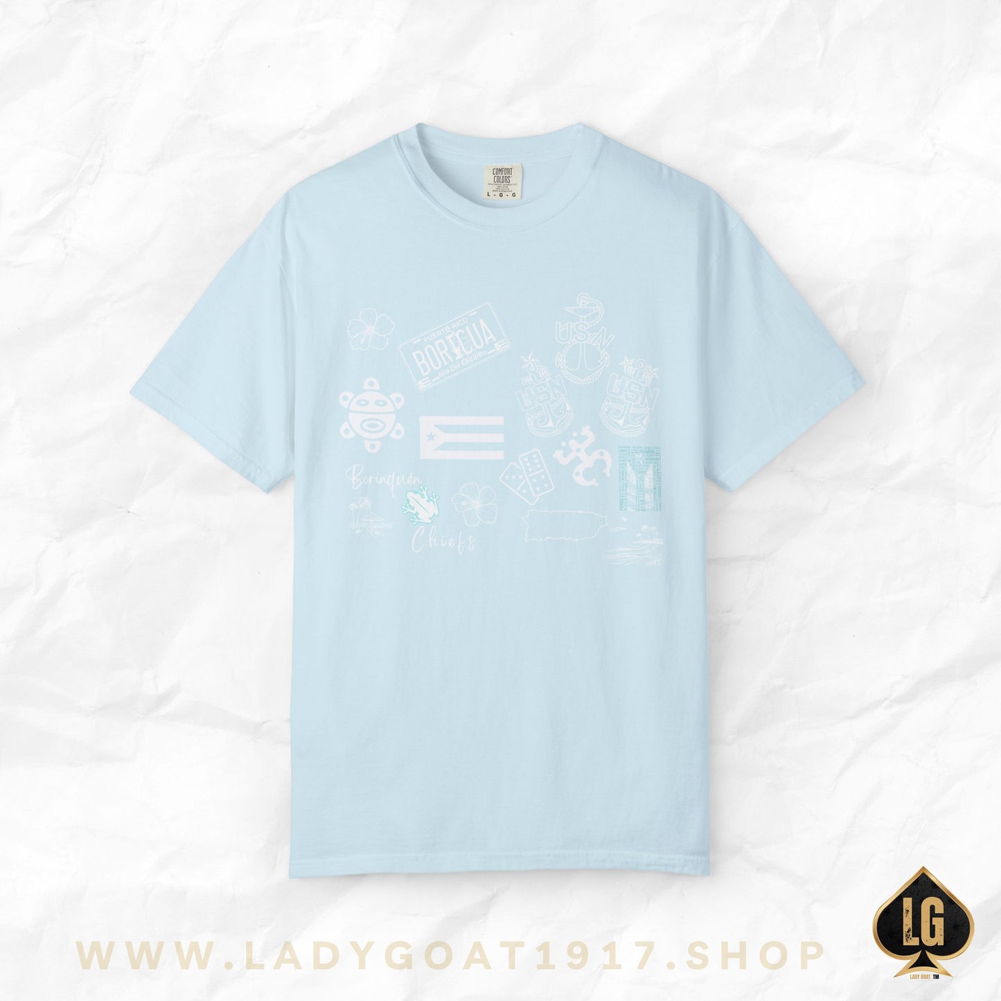Azul Clarita Streetwear Unisex Relaxed Fit T-shirt