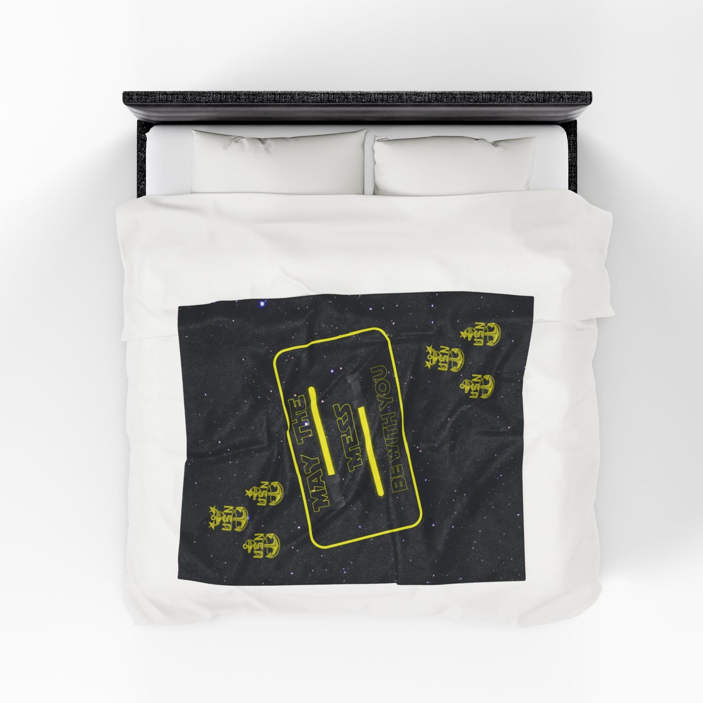 May The Mess Be With You ! Plush Blanket