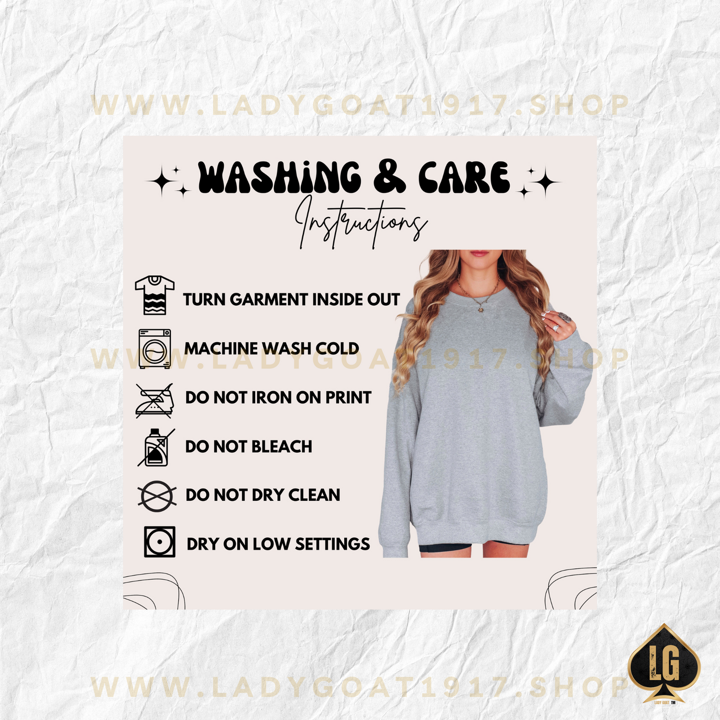 WW OG Diva Gold Crewneck Sweater