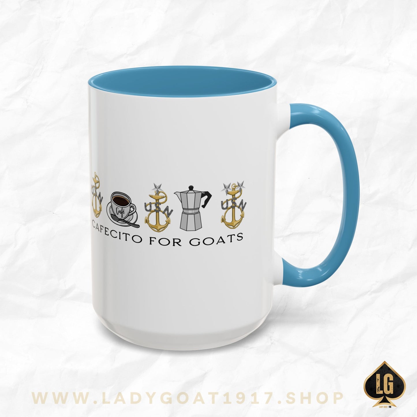 Vintage Cafecito for Goats Coffee Mug 15oz