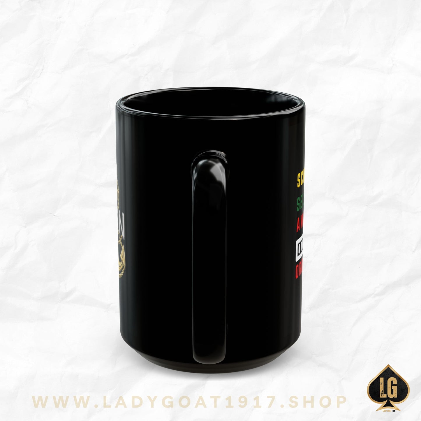 Screened Senior Chief Black Mug