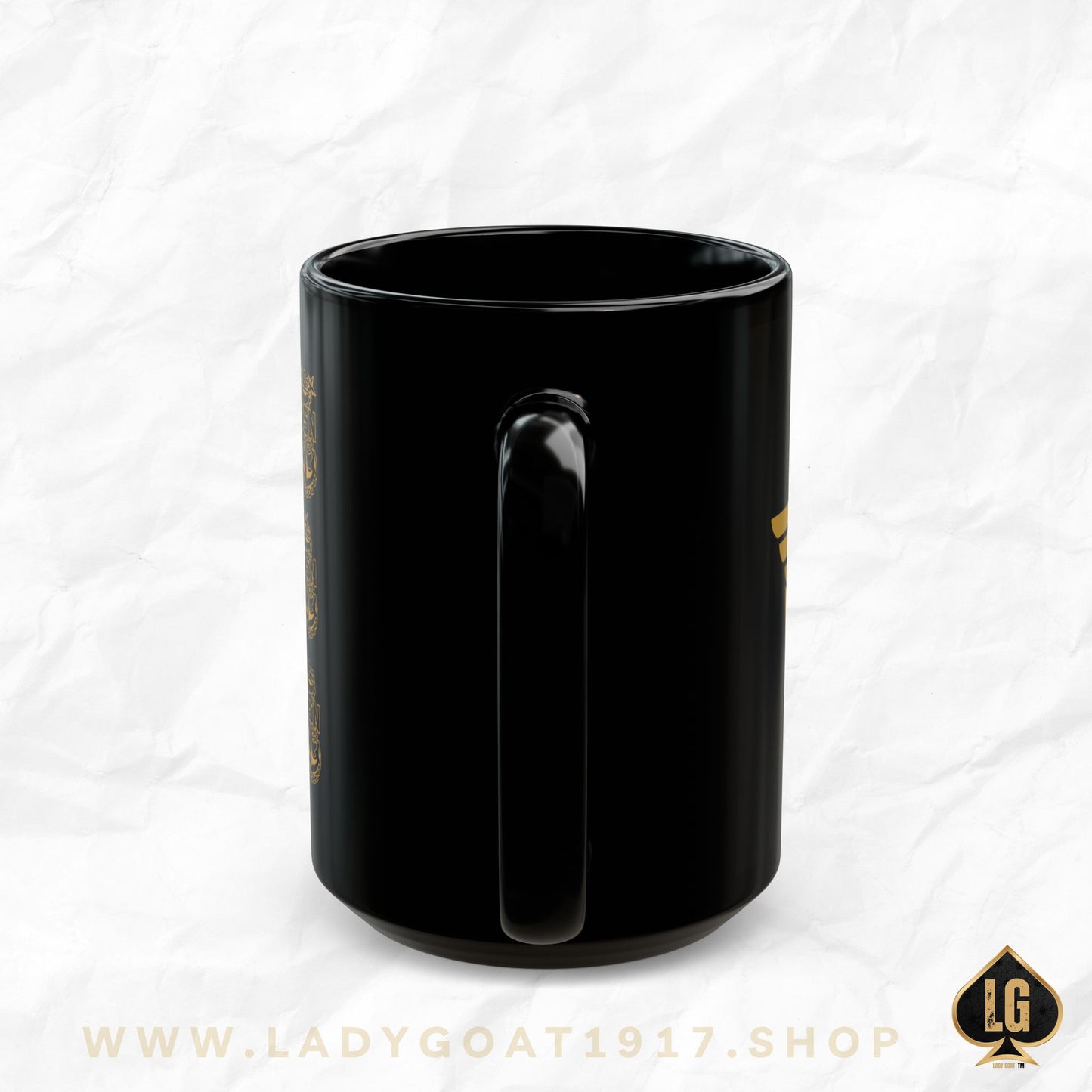 WW OG Long Hair Gold Black Mug