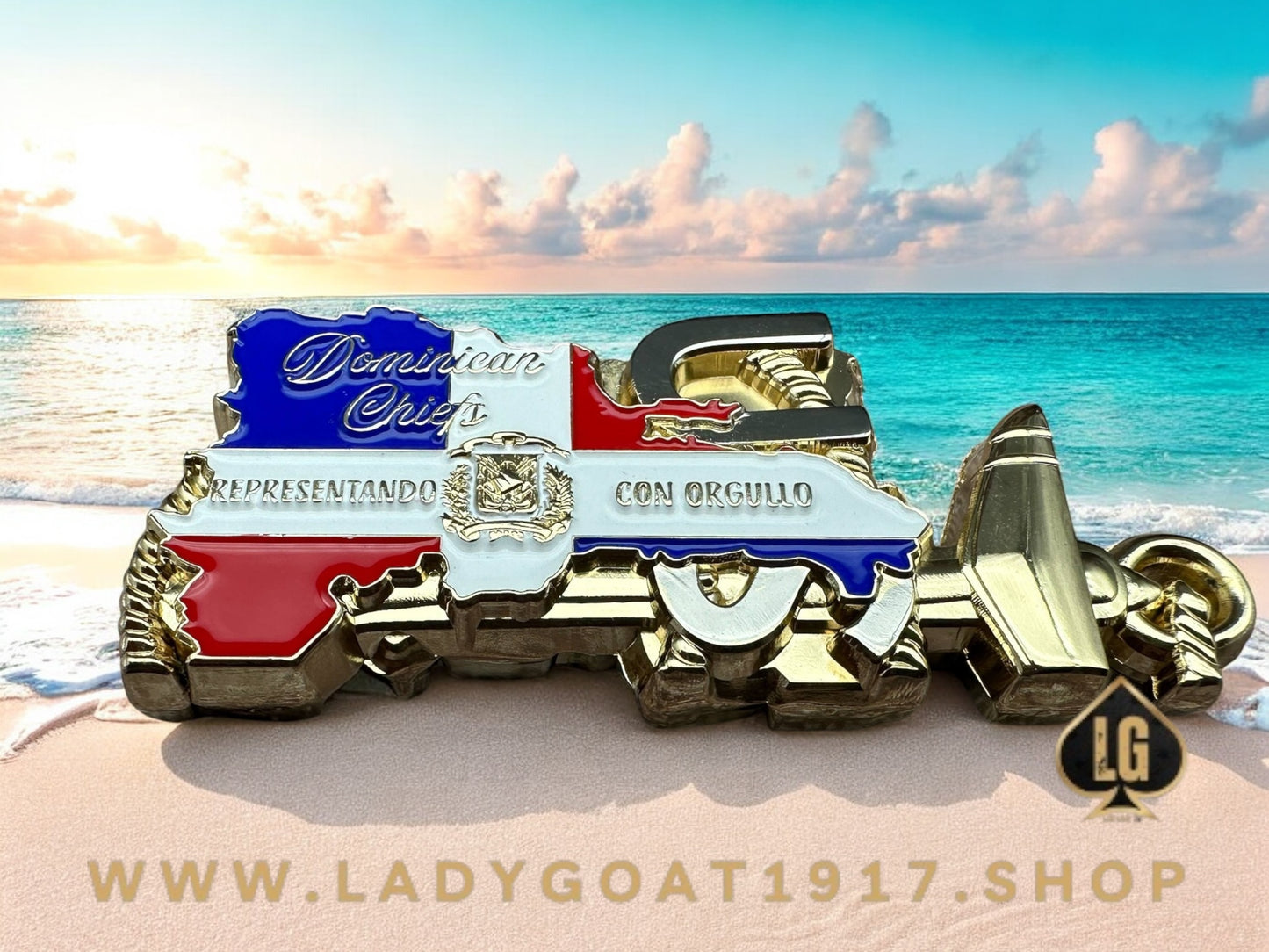 DR  🇩🇴 Goat Challenge Coin 25”