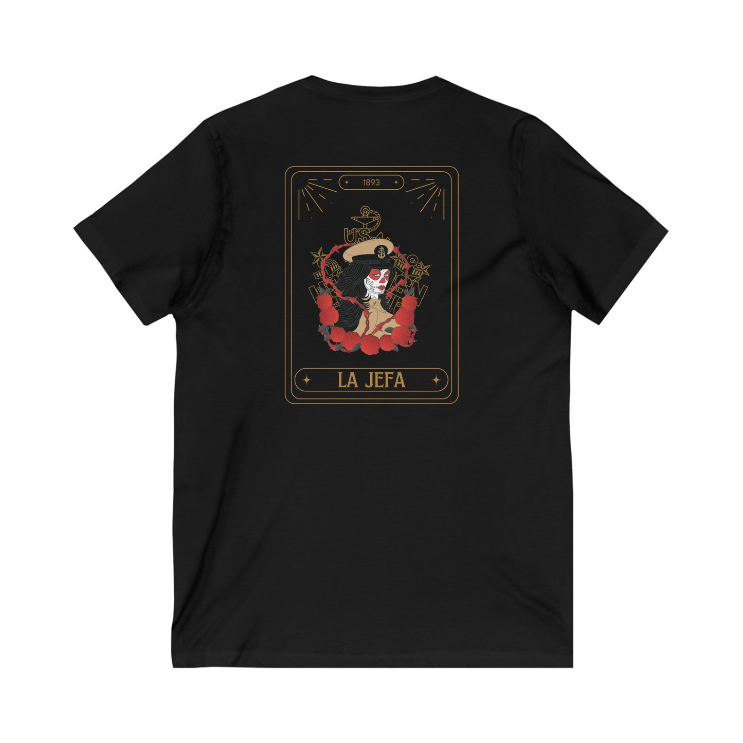 La Jefa Womens V-Neck Tee