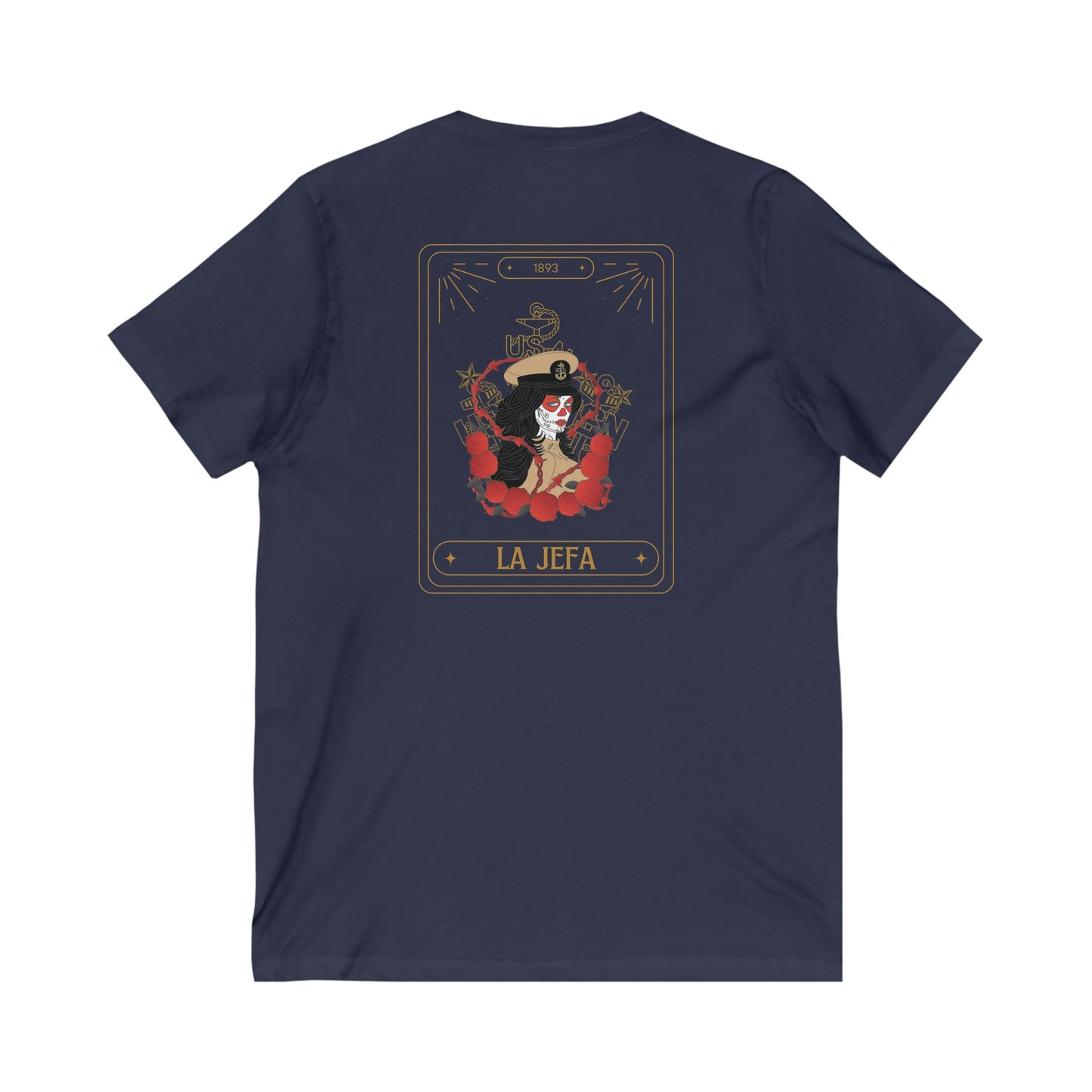 La Jefa Womens V-Neck Tee