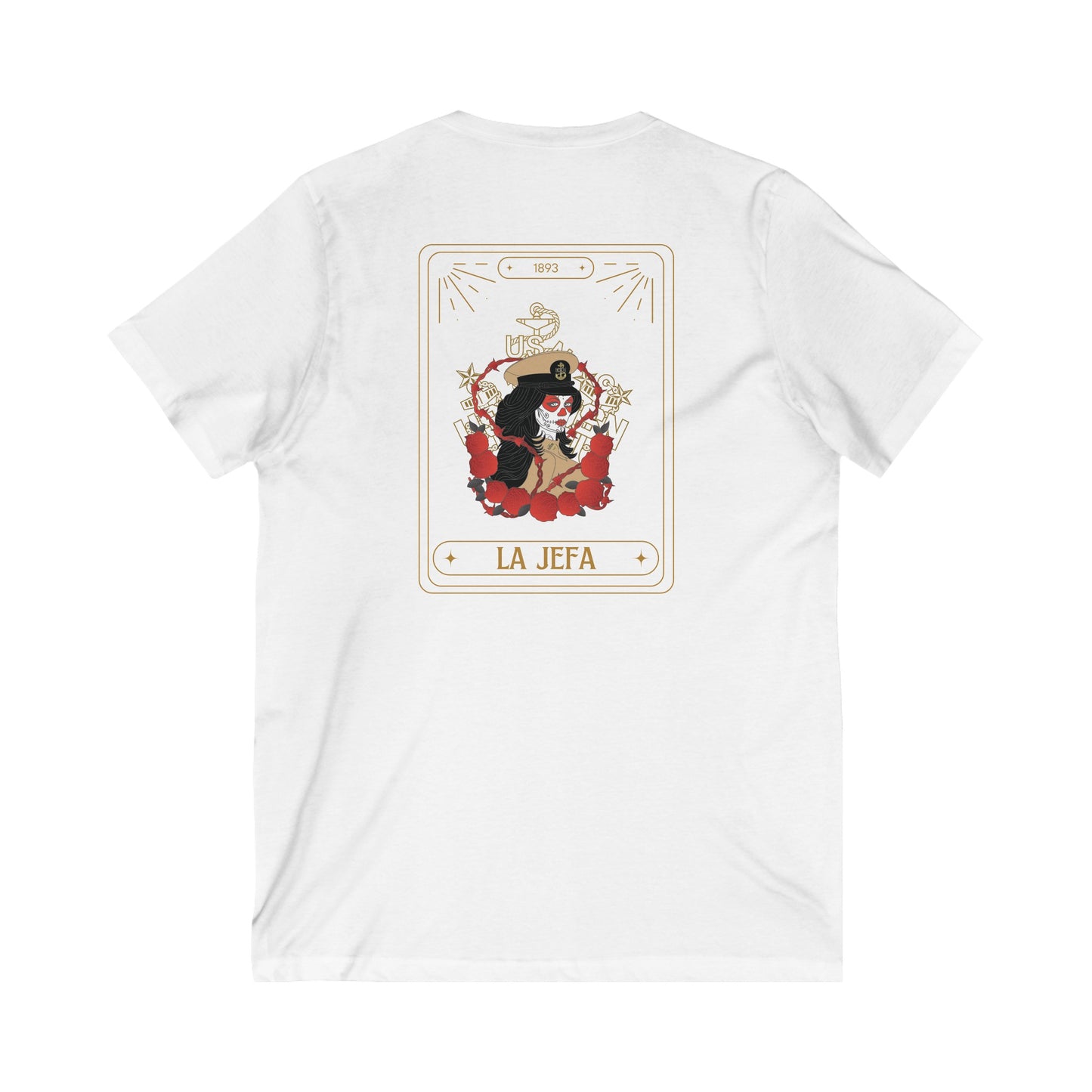La Jefa Womens V-Neck Tee