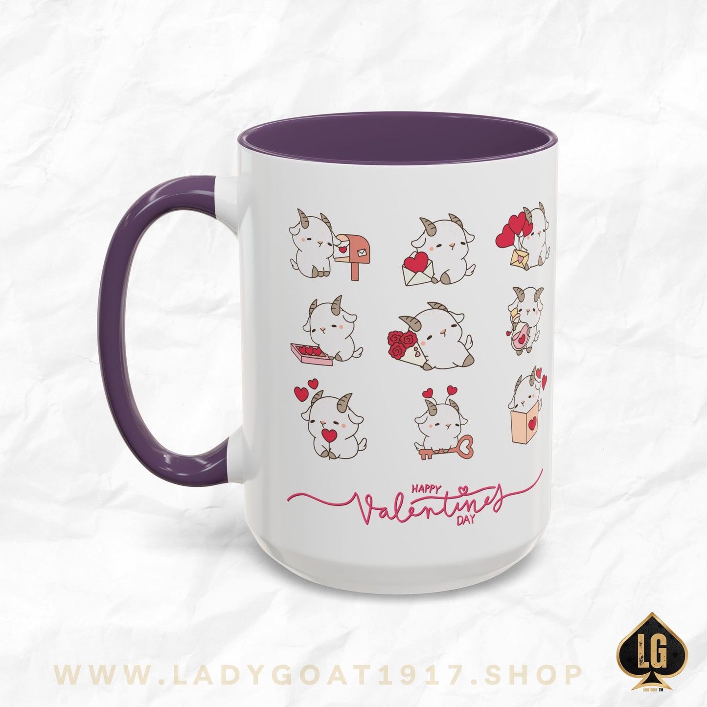 Hello Goat Valentine 15oz Mug