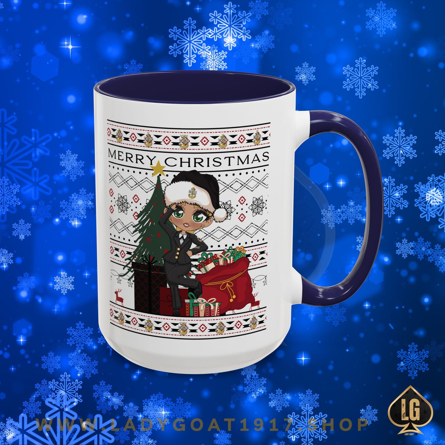 Christmas Blues V9 15oz Mug