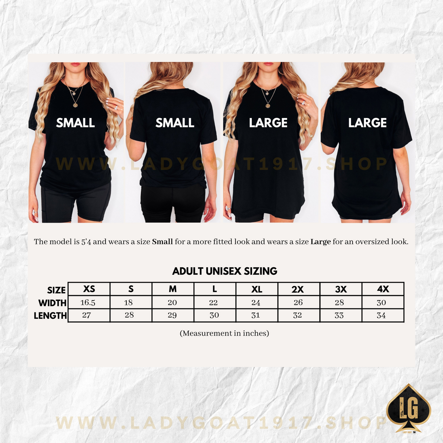 WW OG Long Hair Gold Tee