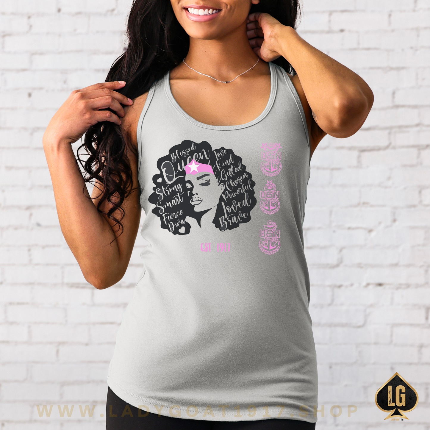 WW P!NK BCAW Diva Women's Ideal Racerback Tank