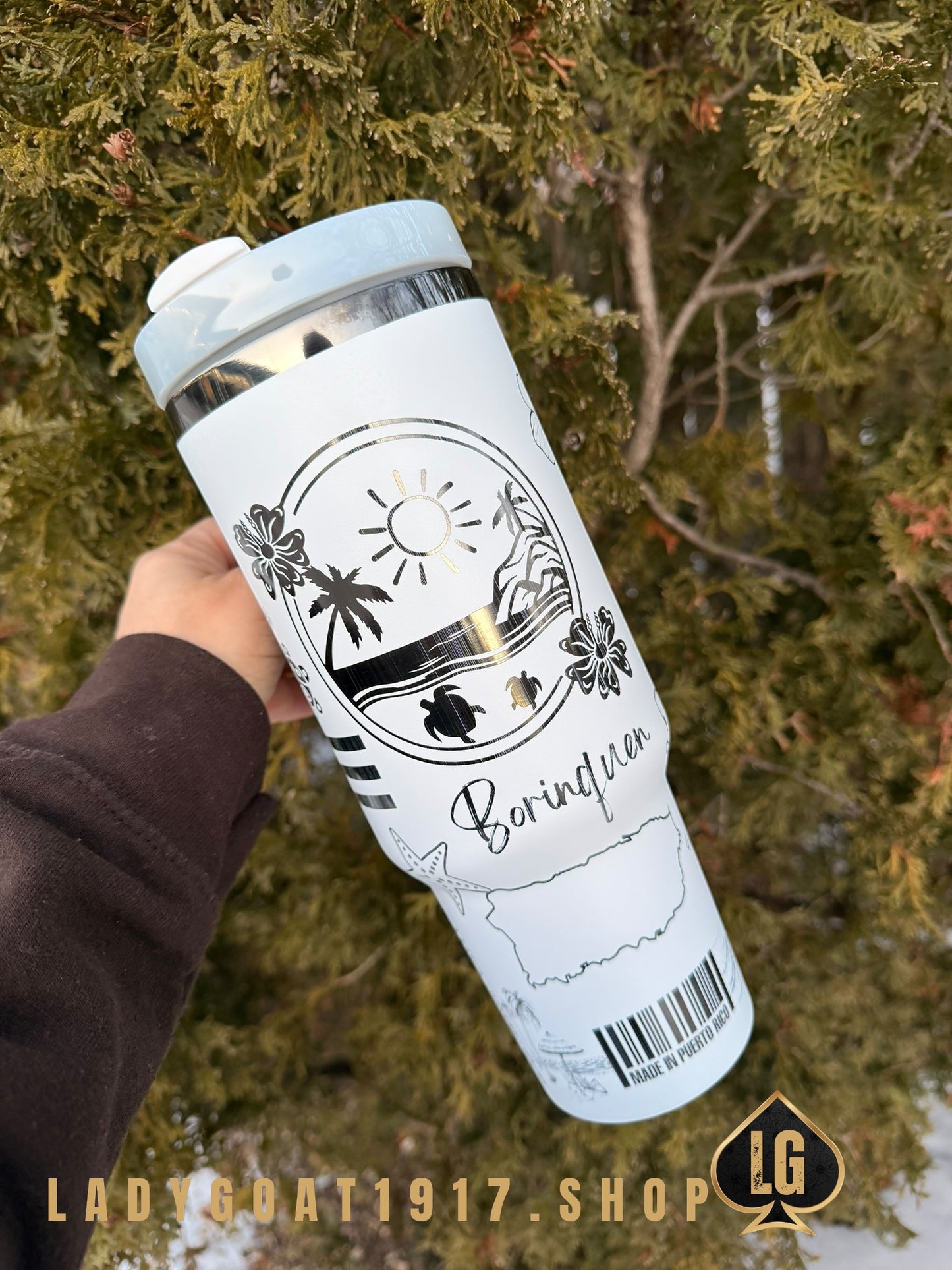 B&W PR 🇵🇷40 oz Tumbler