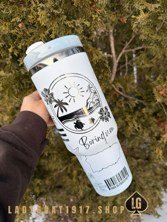 B&W PR 🇵🇷40 oz Tumbler