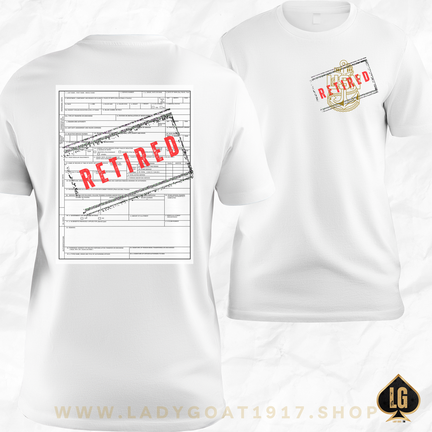 DD214 Retired CPO Unisex Tee