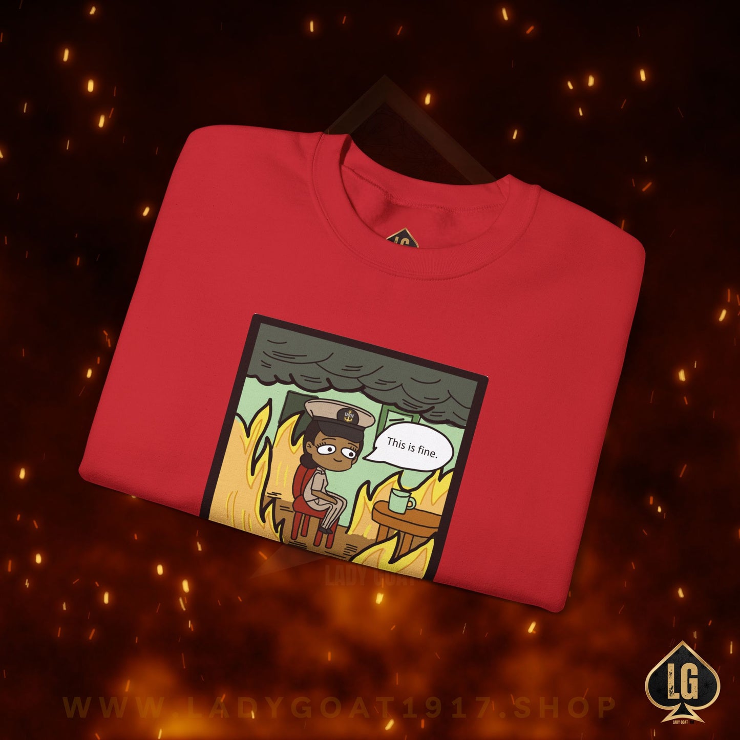 This is Fine ! V5 CPO Crewneck Sweater