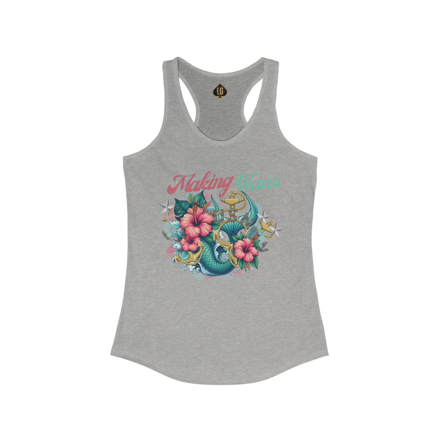 Making Waves V1 Women's Ideal Racerback Tank